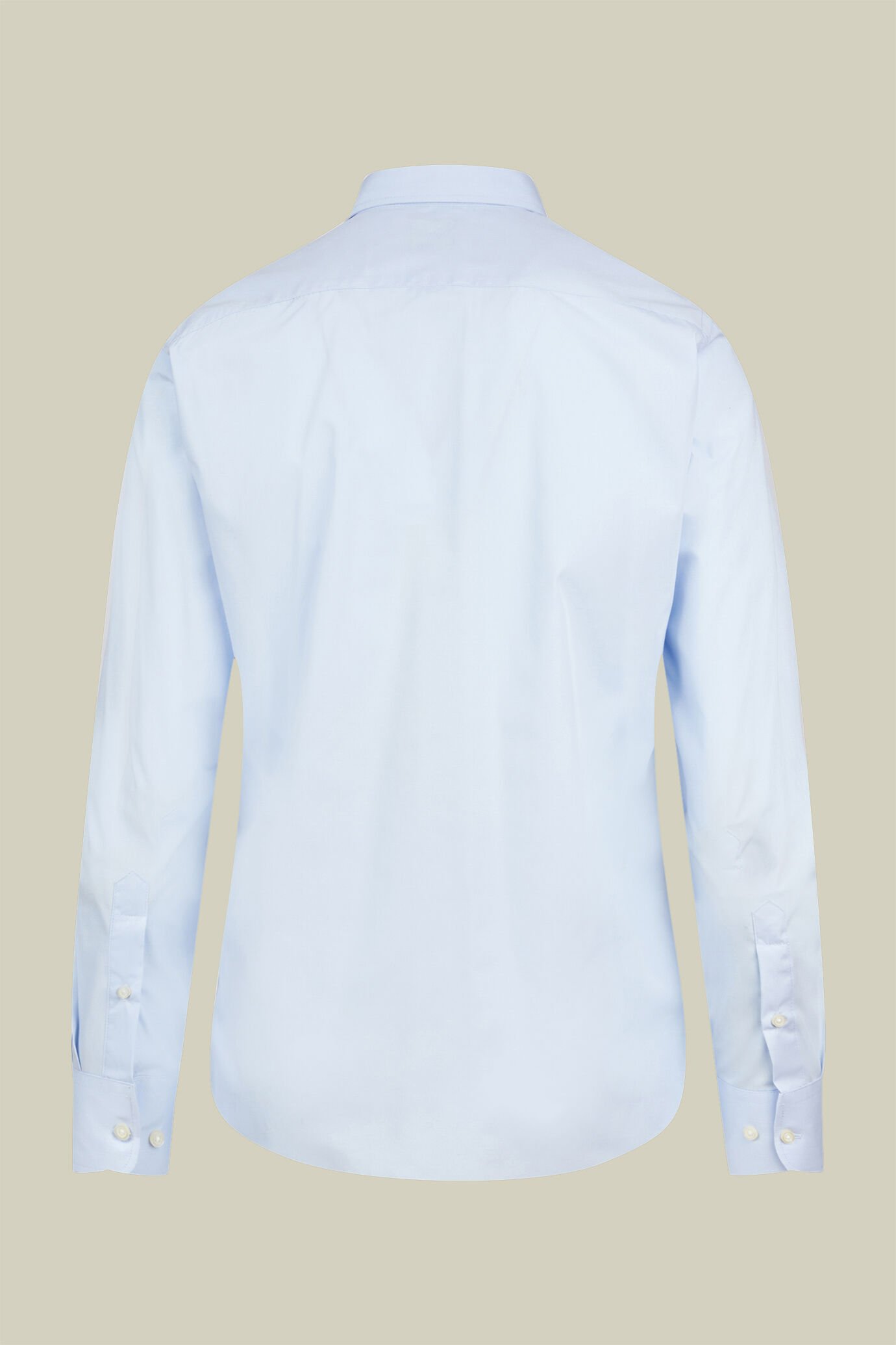 Camicia classica collo francese uomo tinta unita image number 5