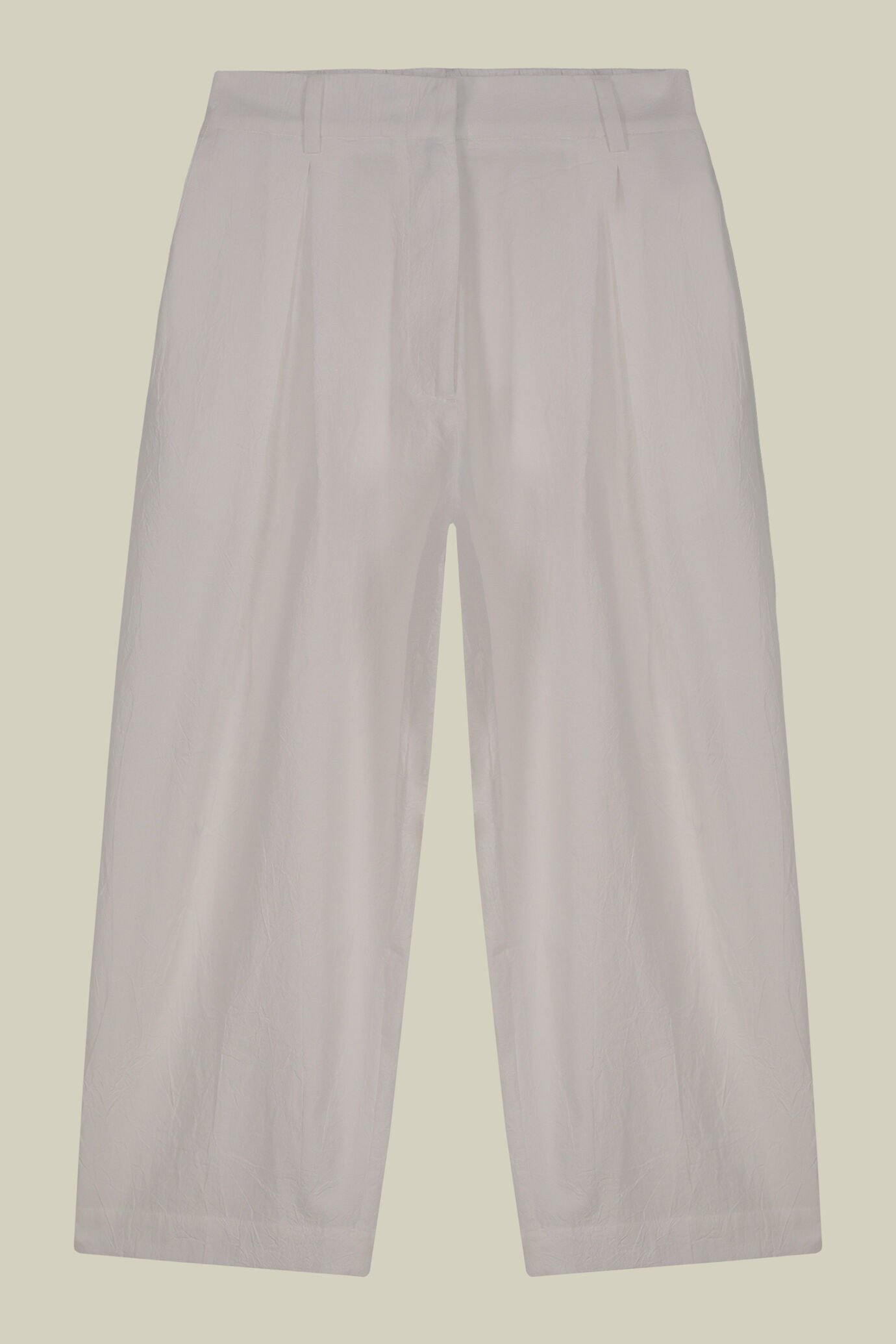 Pantalone donna con pince 100% cotone image number 4