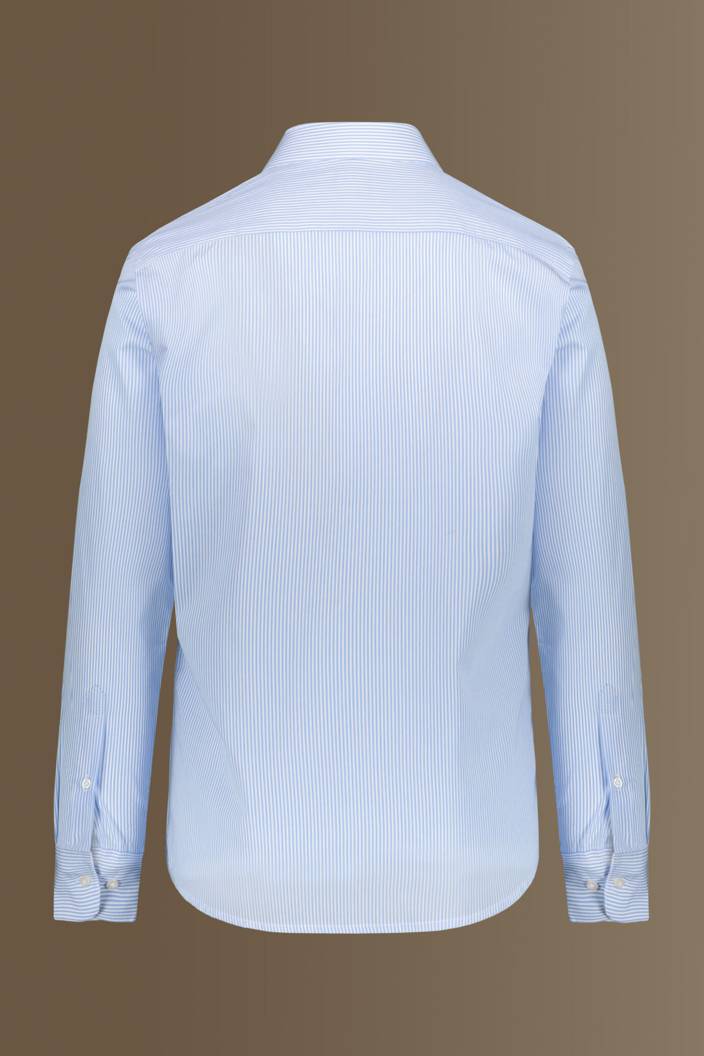 Classic shirt french collar stripes fabric image number 4