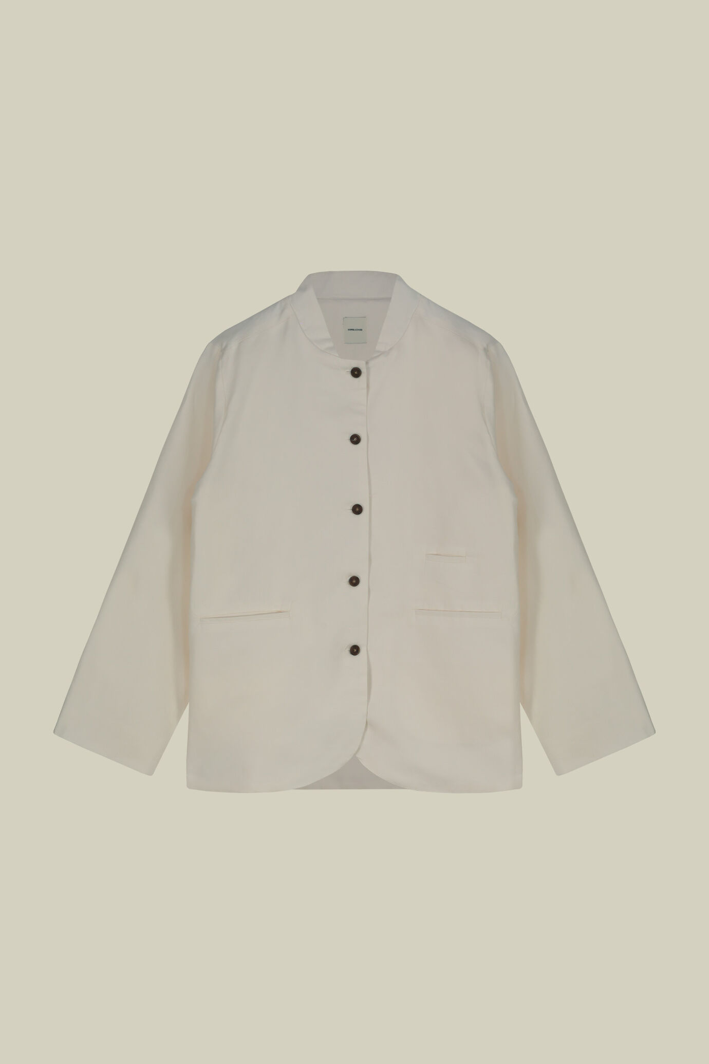 Women's single-breasted jacket with Korean collar