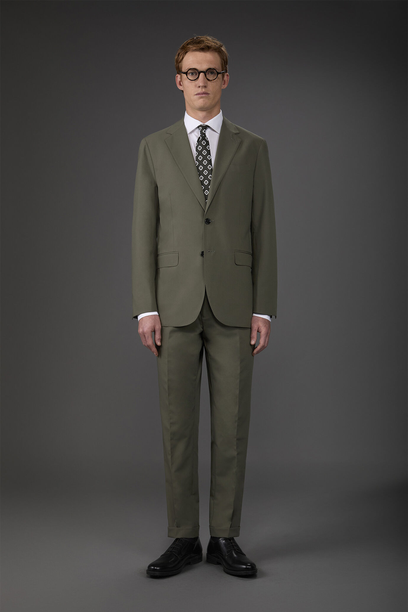 Single-breasted men's Super-Light suit with flat front trousers image number 0