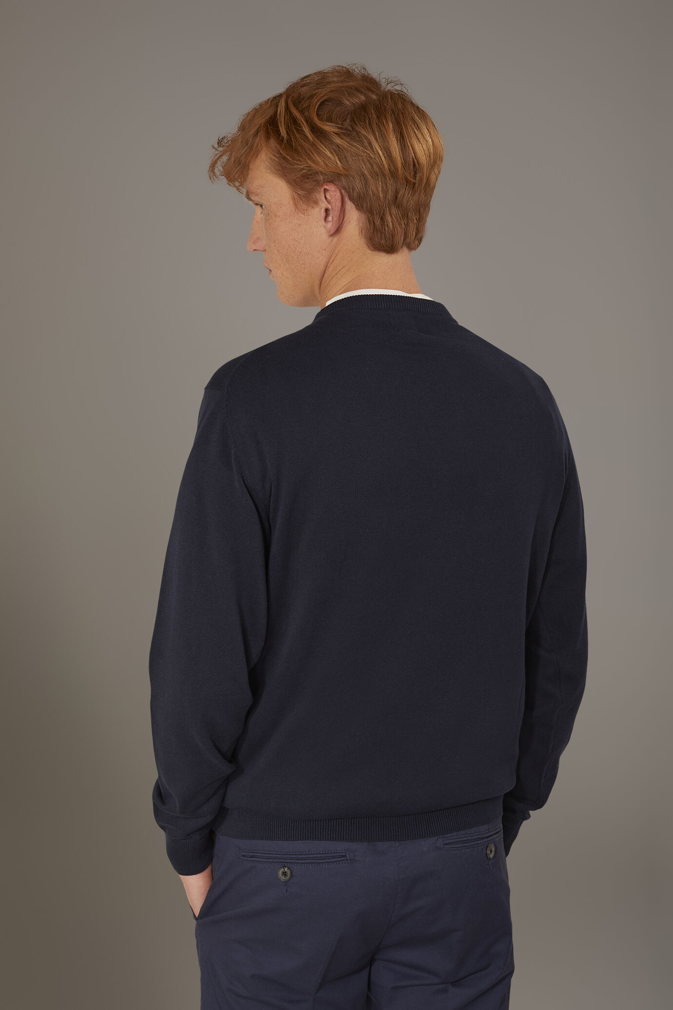 Maglia giro collo uomo 100% cotone image number 3