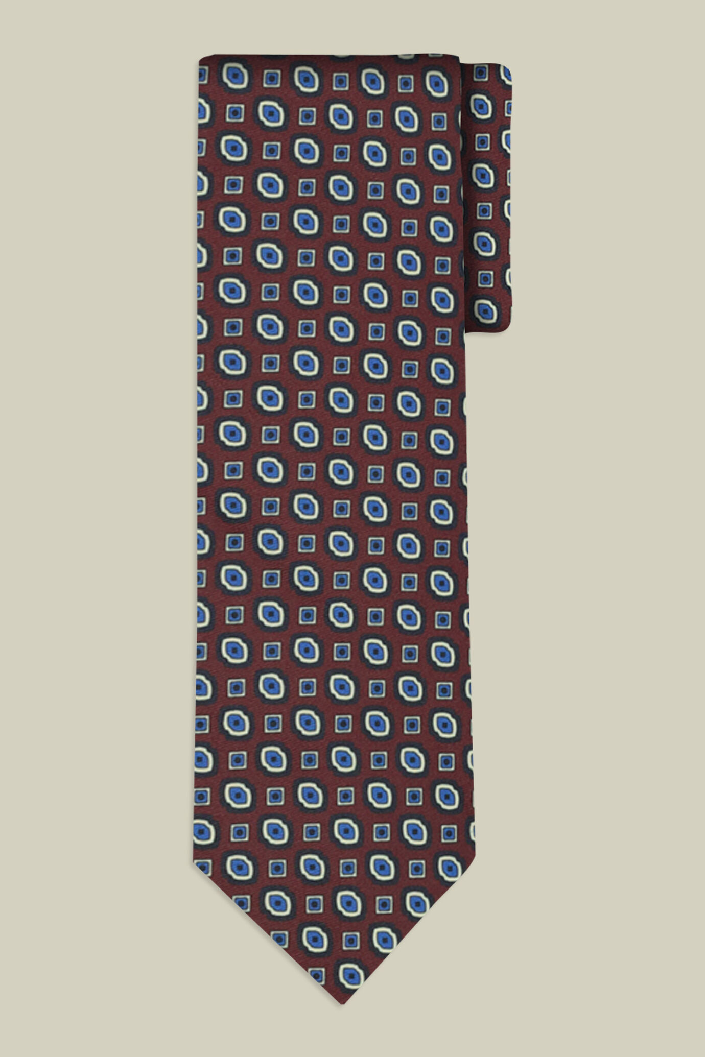 Men's tie with geometric pattern image number 1