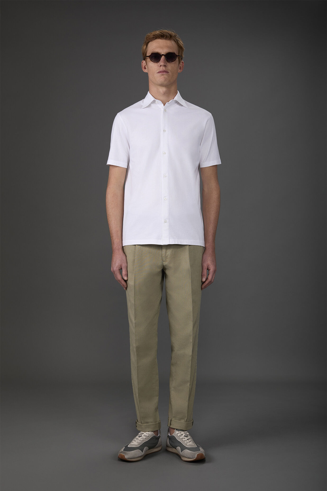 Polo uomo manica corta in jersey 100% cotone image number 1