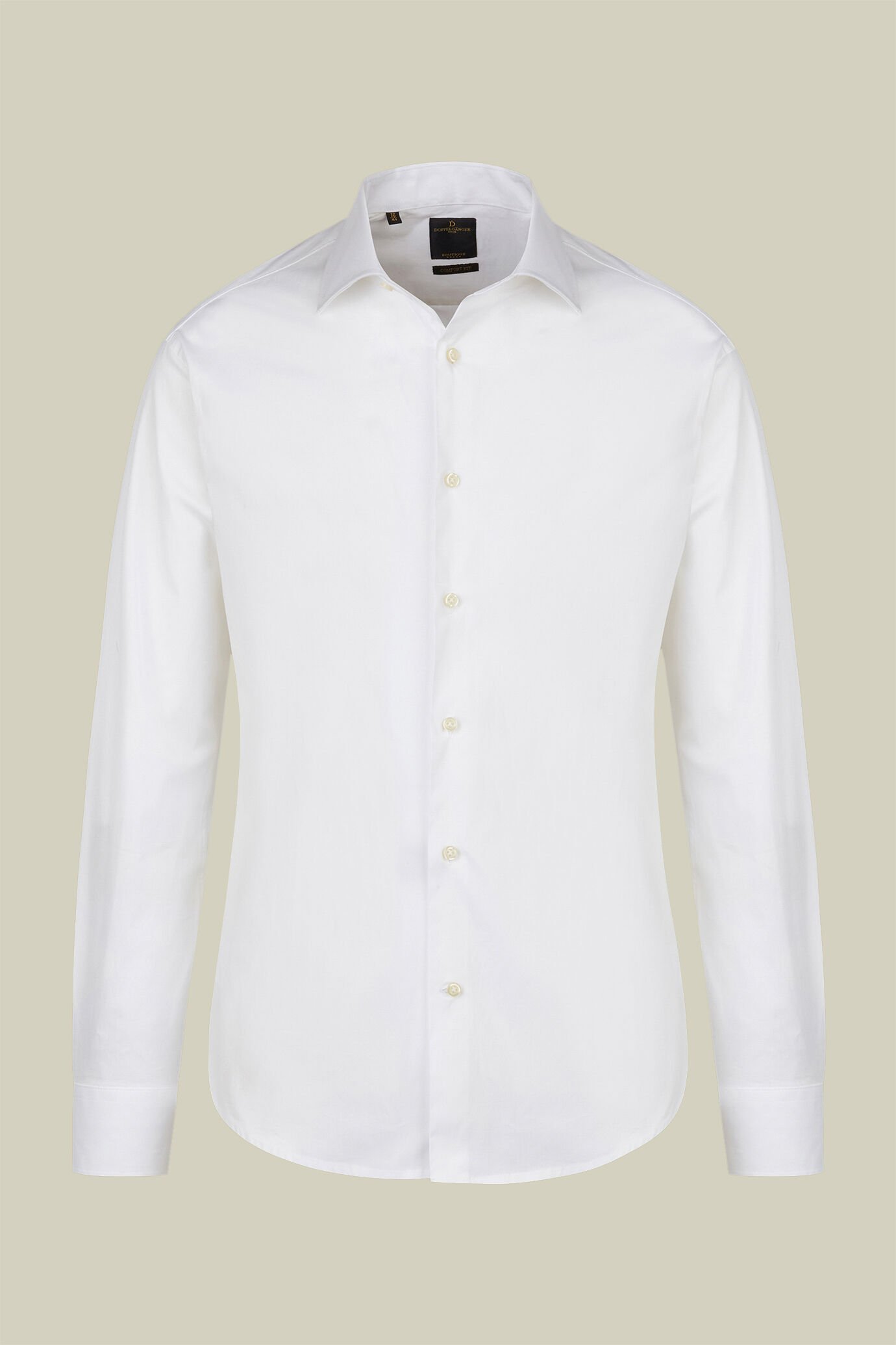 Chemise classique col français homme ent issu uni flammé image number 4