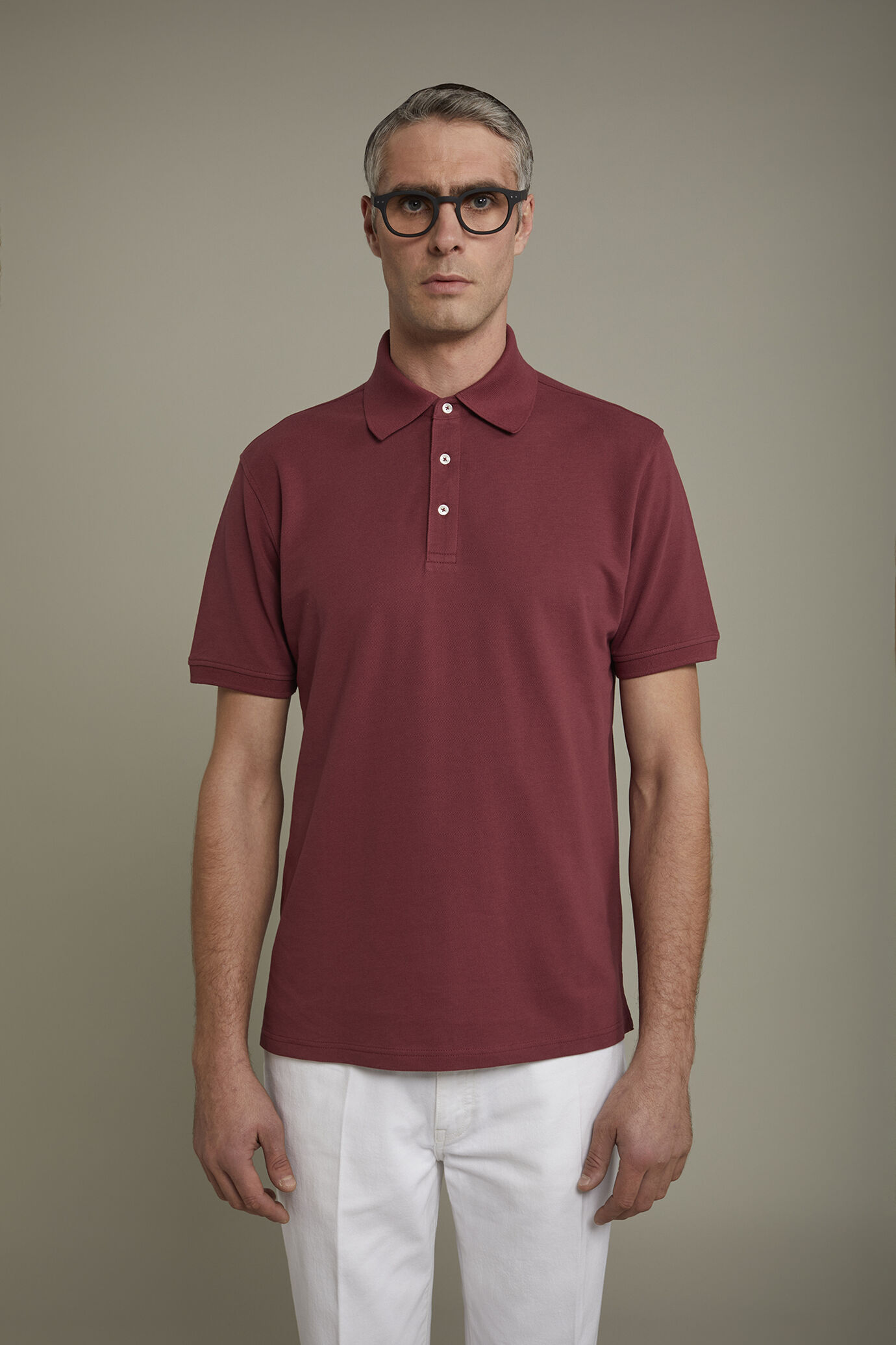 Polo homme à manches courtes en 100 % coton piqué, coupe régulière image number 2