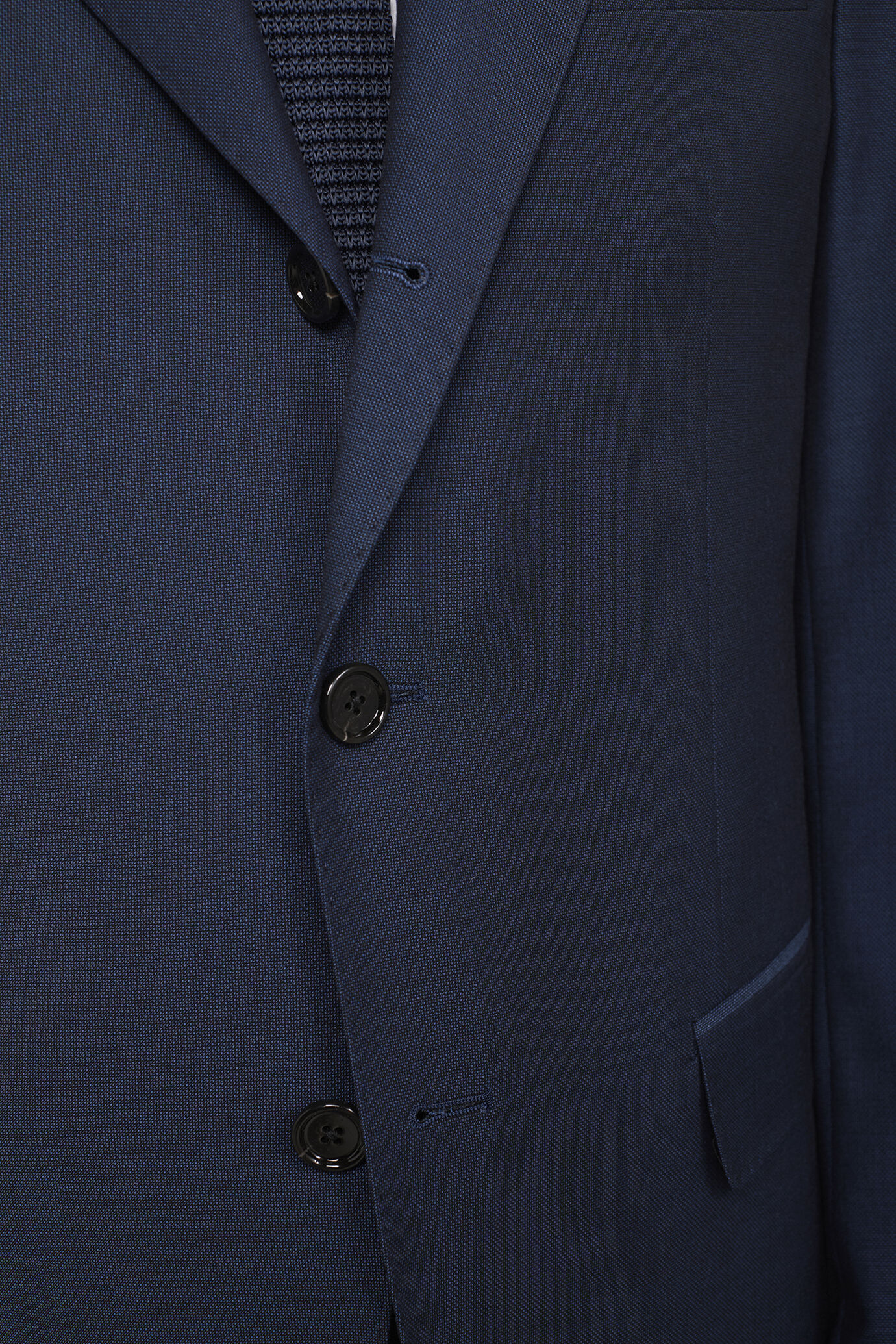 Costume homme à simple boutonnage avec motif œil-de-perdrix coupe régulière image number 4