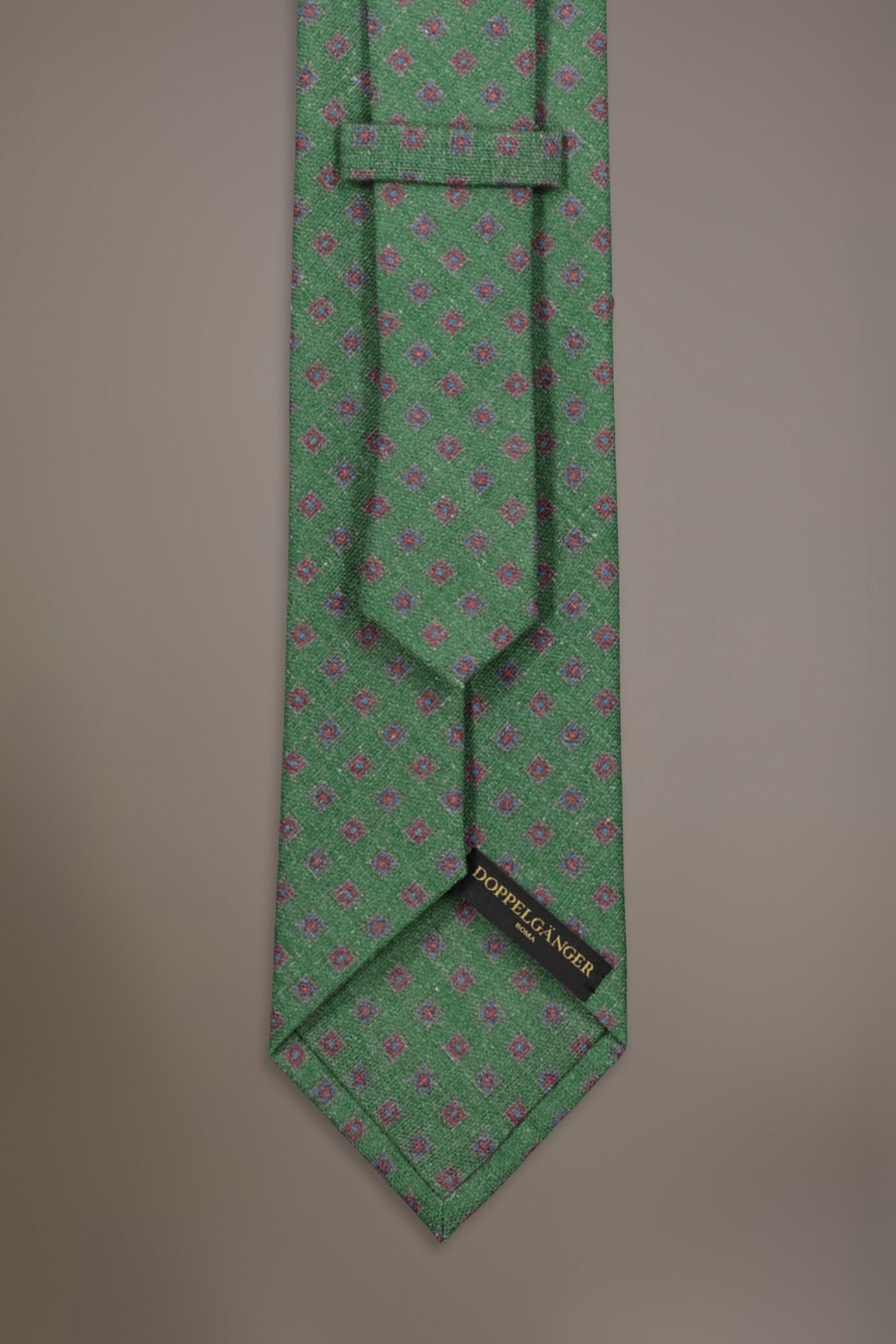 Linen blend tie fancy design image number 1