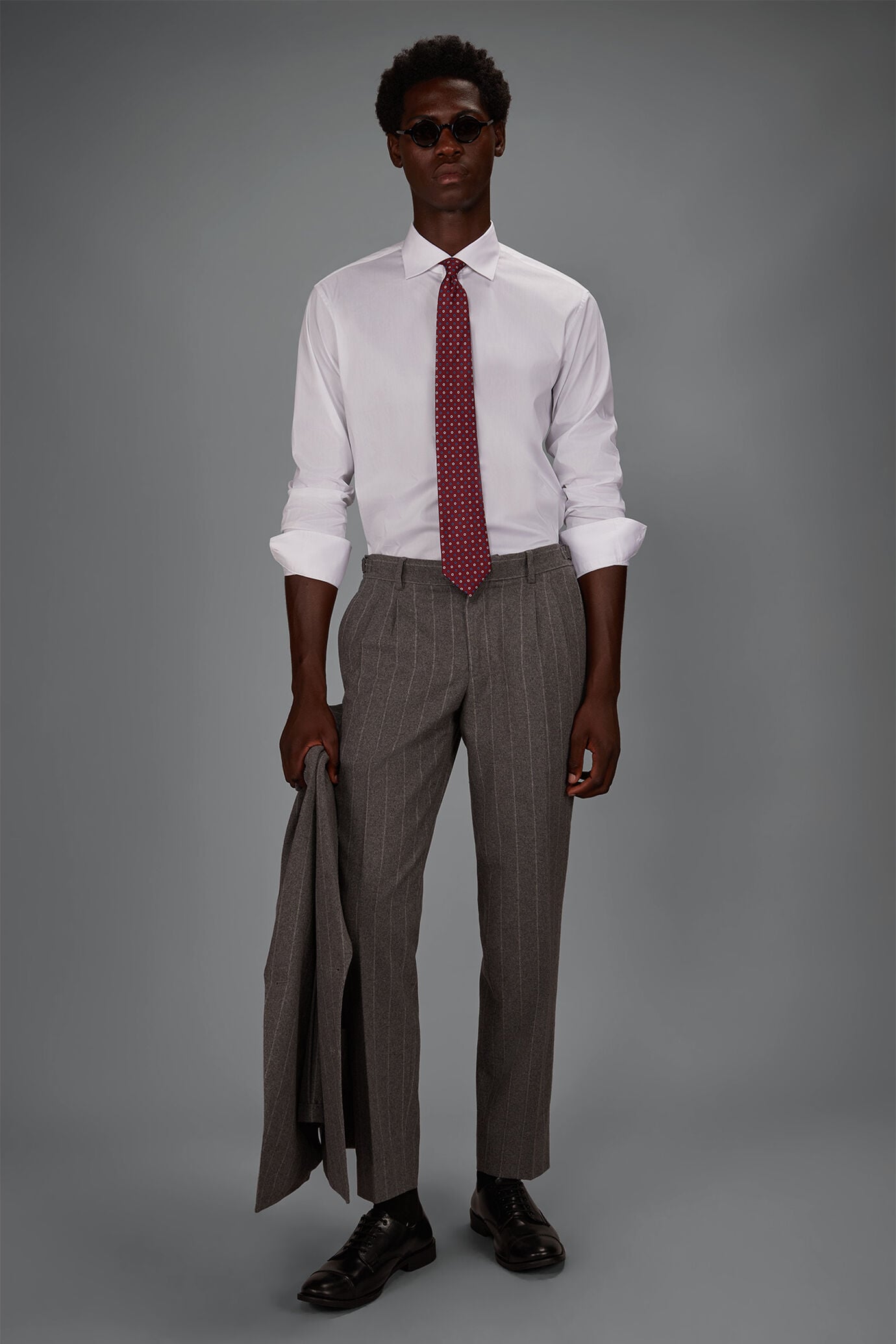 Men&rsquo;s technical shirt suitable for cufflinks regular fit