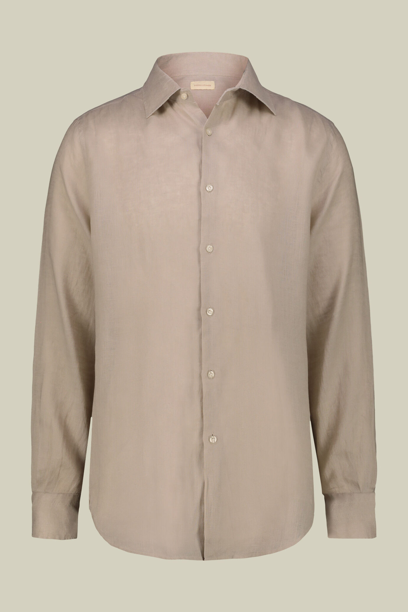 Men's casual shirt with classic collar, 100% linen image number 5