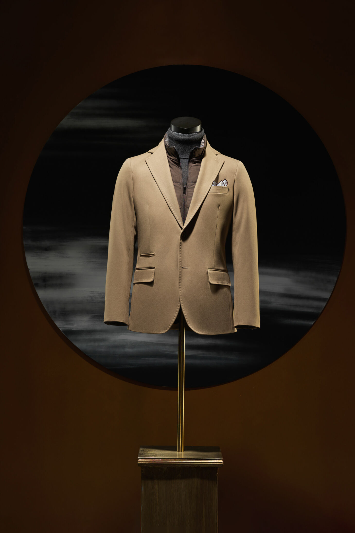 Giacca monopetto con finto gilet image number 4