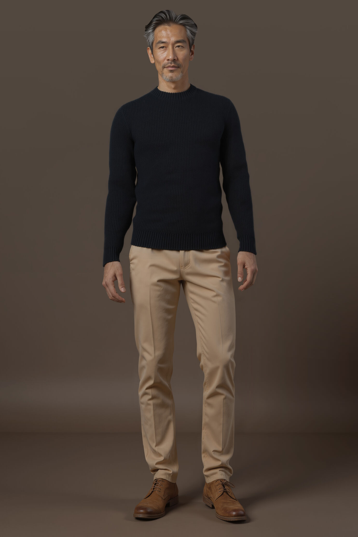 Maglia uomo girocollo in costa inglese regular fit image number 0