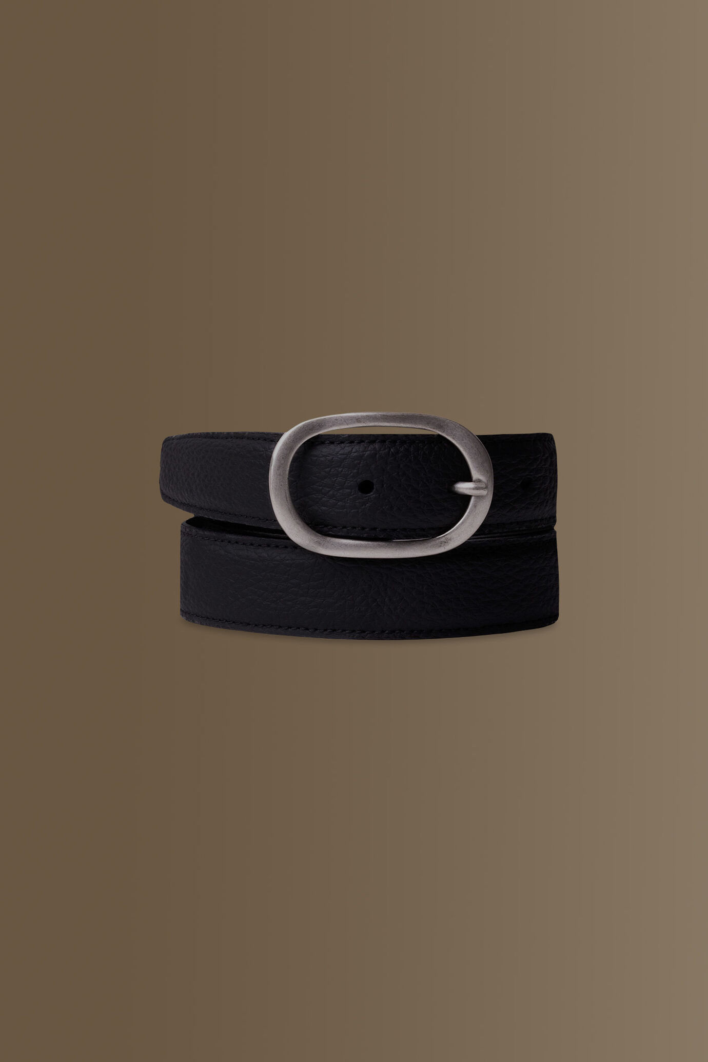 Classic belt combined leather image number 0