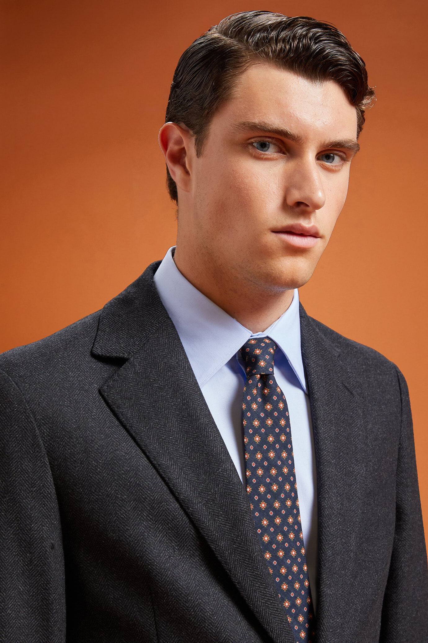 Men's micro patterned tie image number 1