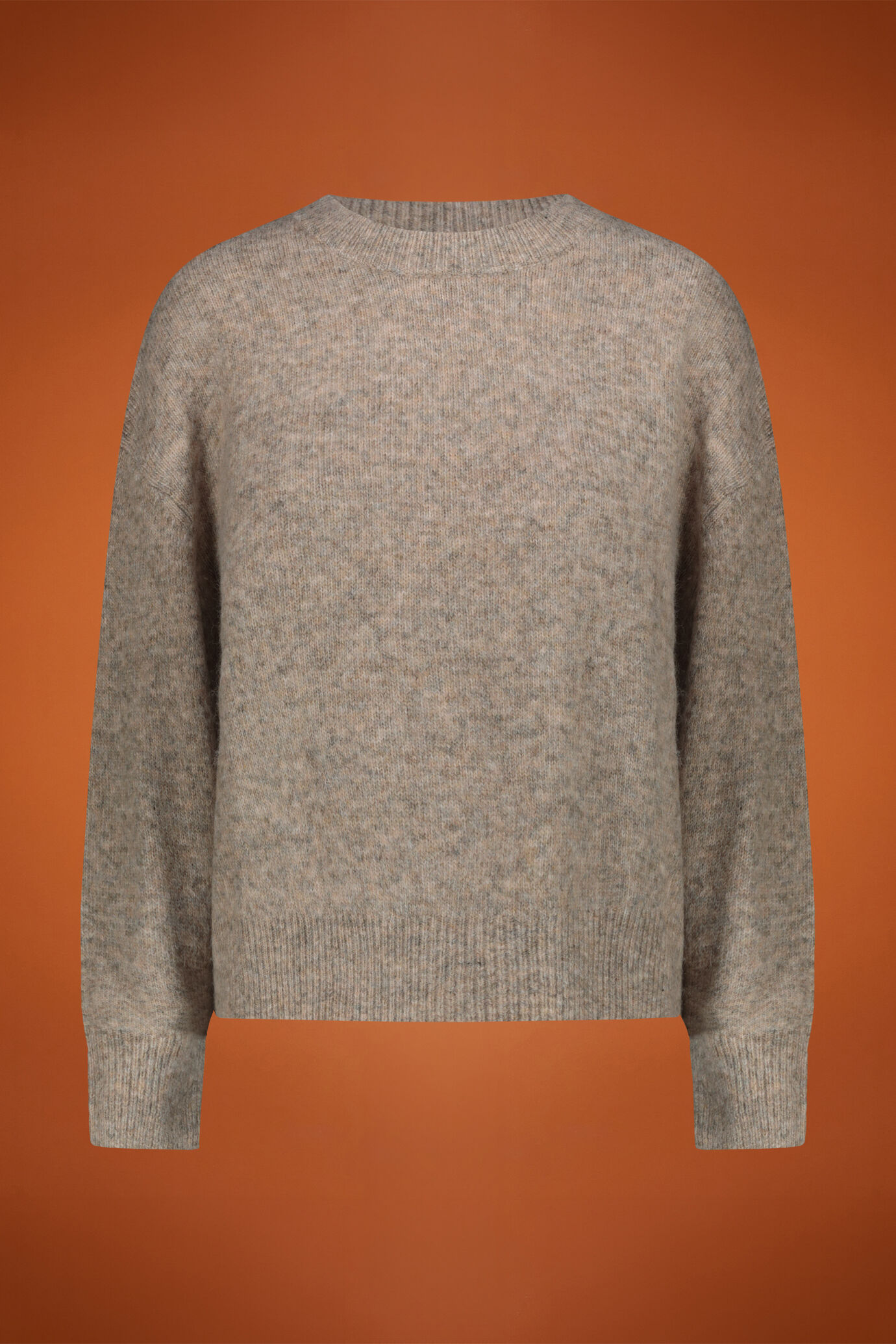 Women's wool-blend crew-neck sweater