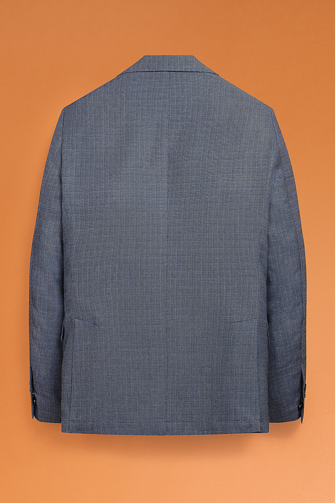 Giacca monopetto in tela con taschino image number 1