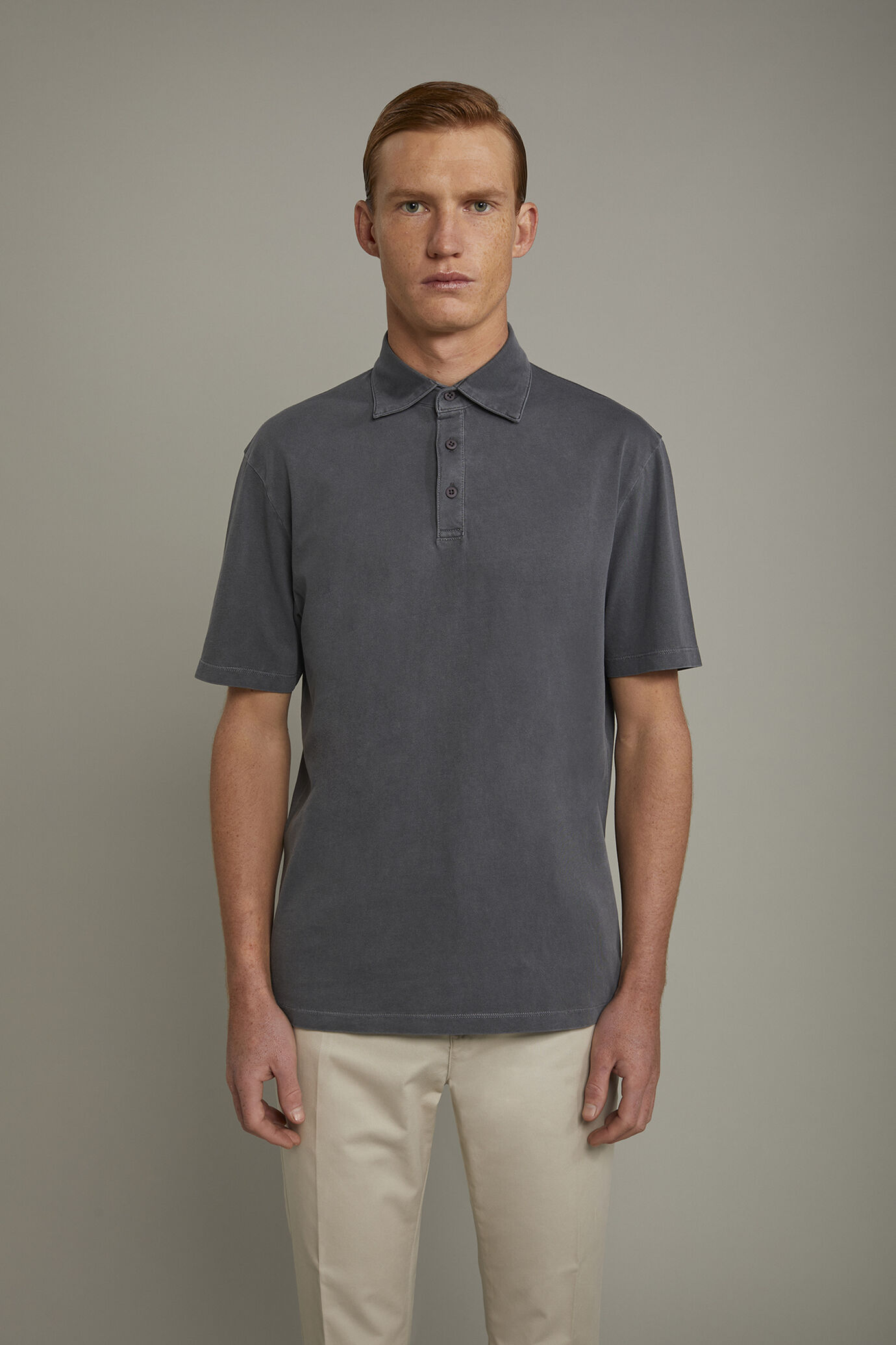 Polo uomo manica corta 100% cotone regular fit image number 2