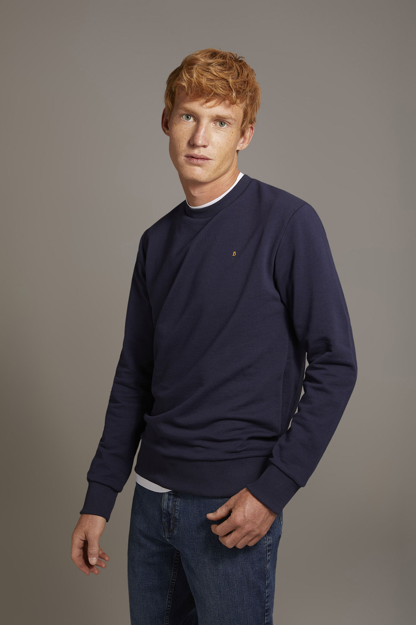 Felpa girocollo 100% cotone made in Italy image number 0