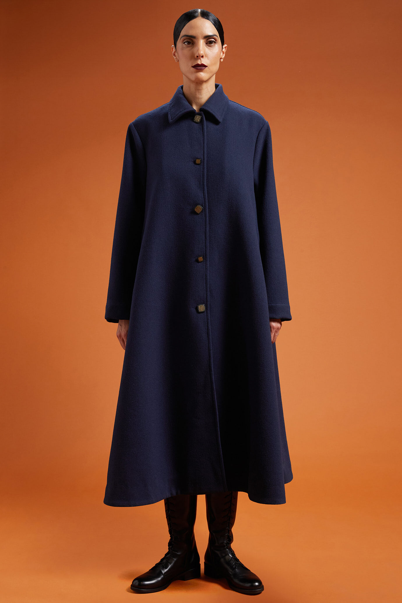 Cappotto lungo donna sfoderato oversize image number 0