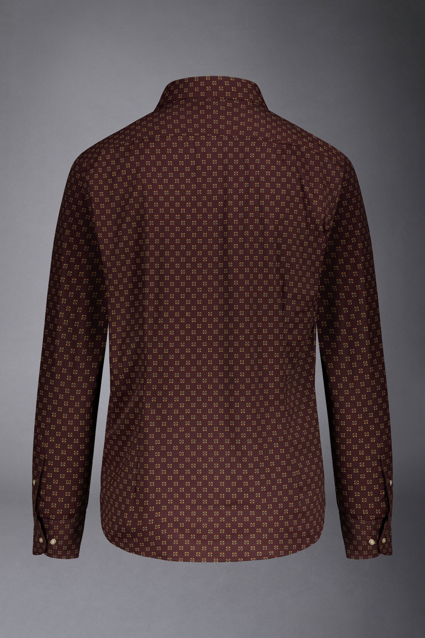 Camicia classica genderless tecnica comfort fit tessuto fantasia image number 5