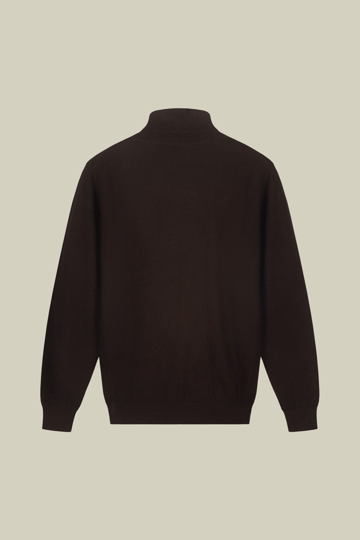 Maglia uomo dolcevita in misto lana e cotone regular fit image number 5
