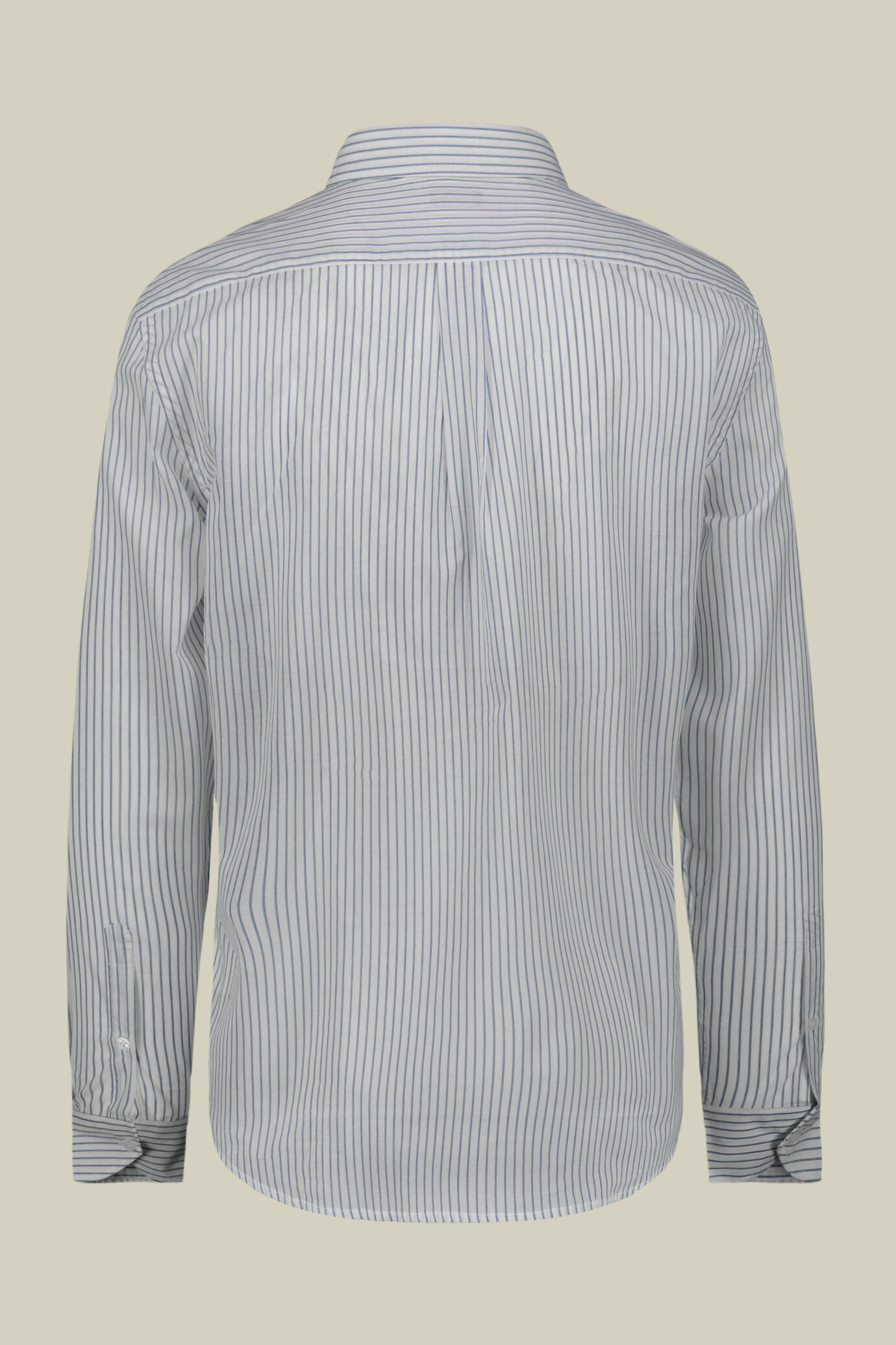 Camicia uomo casual button down nascosto tessuto in mussola lavato riga tinto filo image number 6