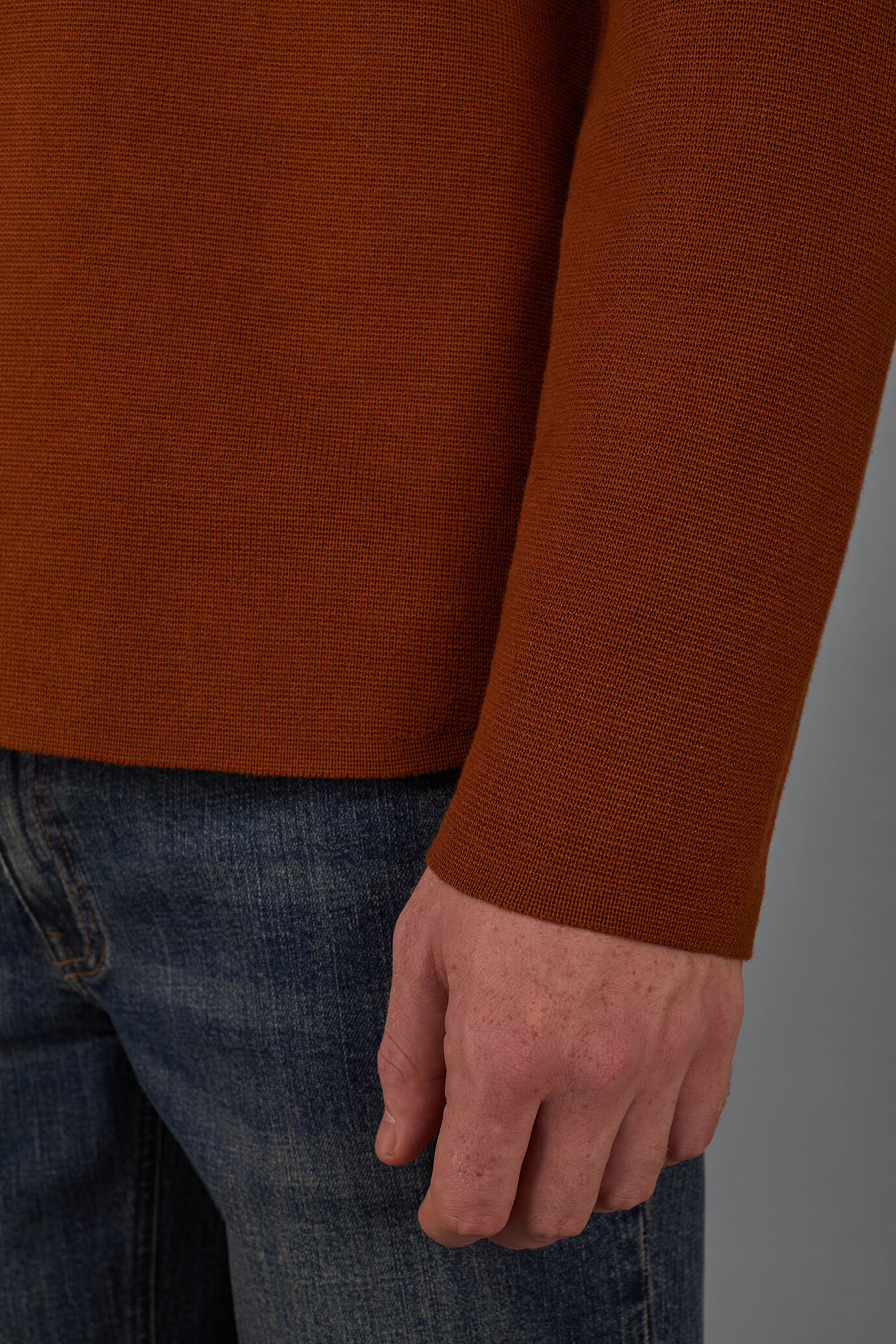 Giacca uomo in maglia Punto Milano con tasche a toppa regular fit image number 3