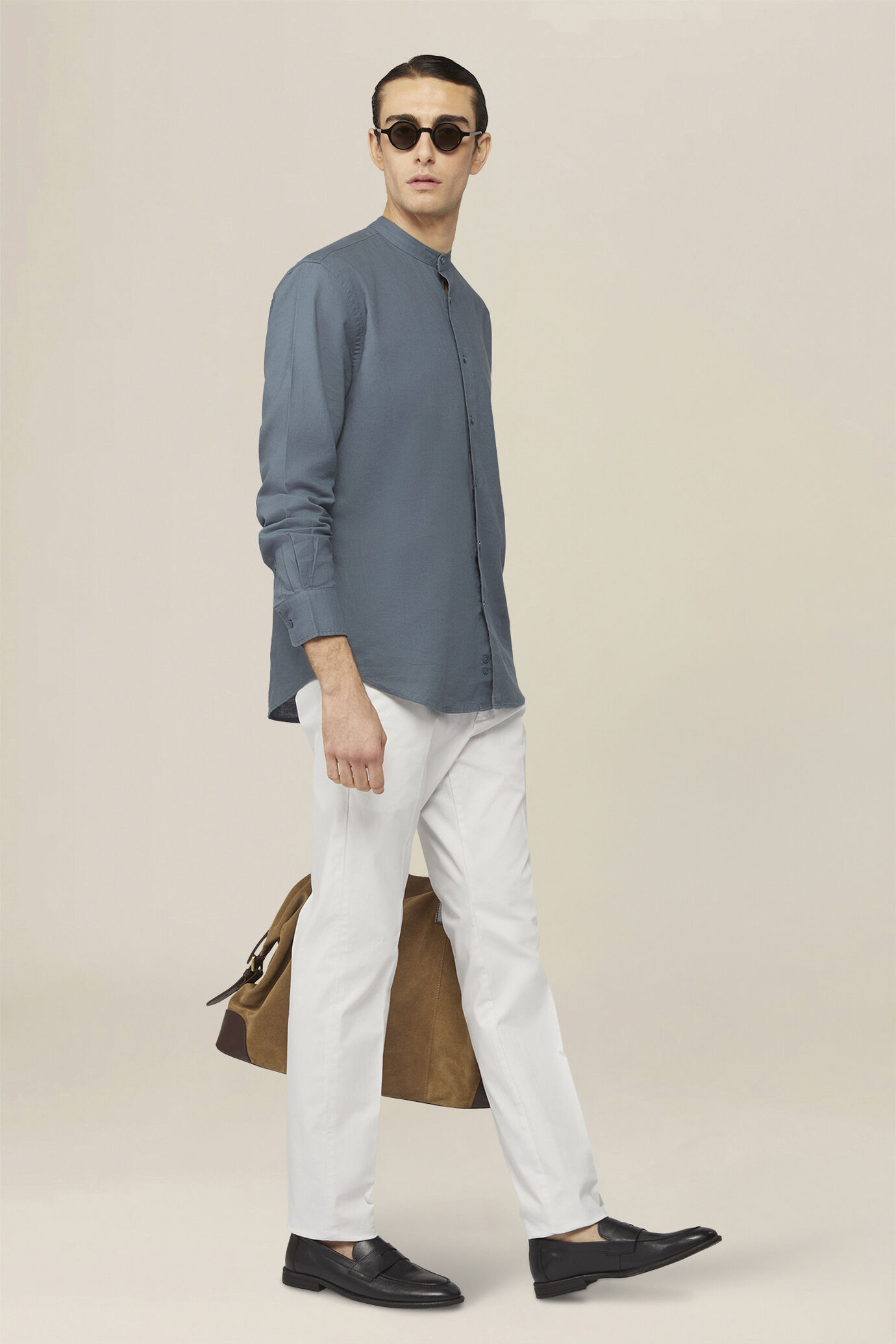 Men's classic chino trousers regular fit image number 0