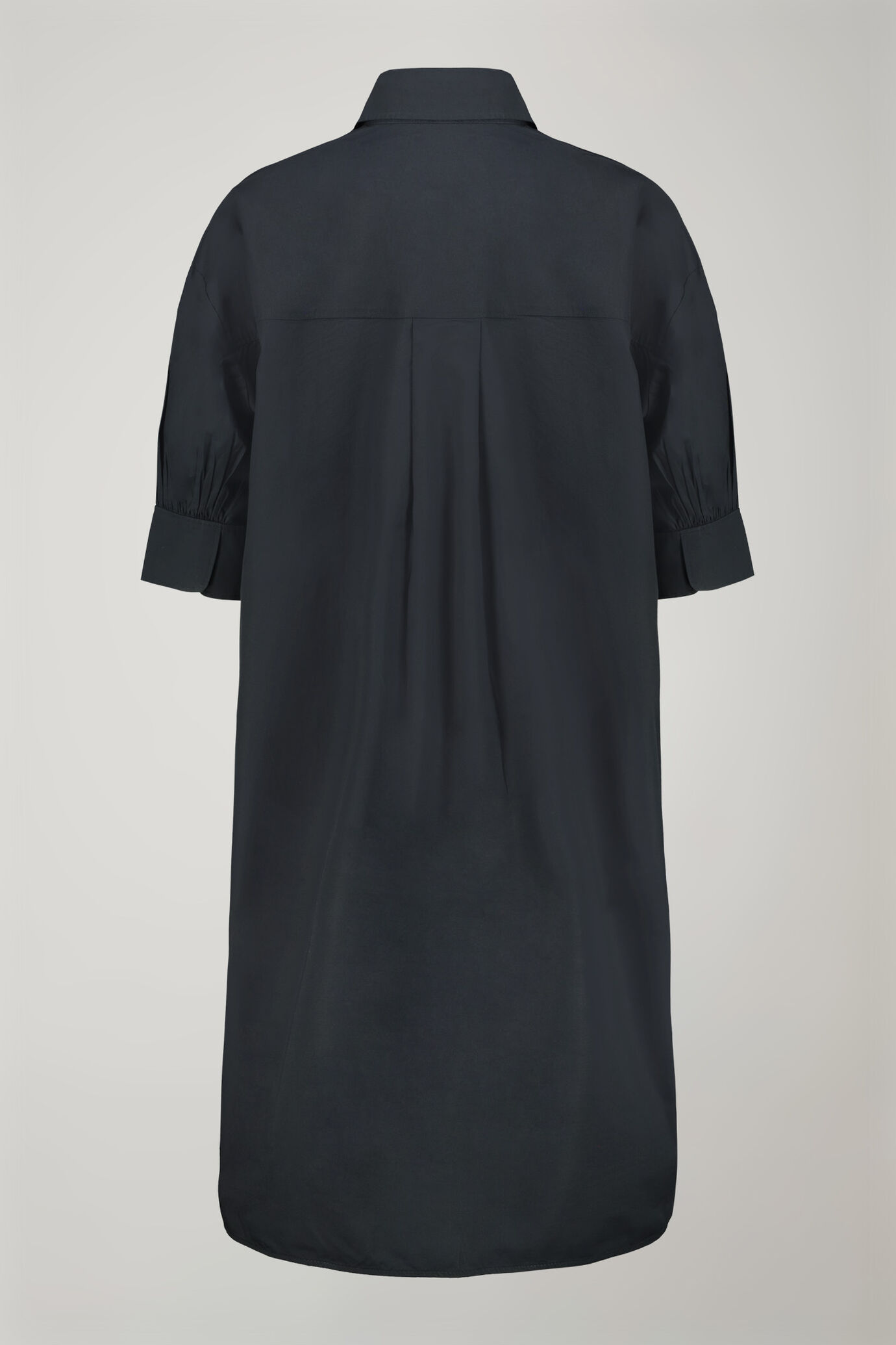 Einfarbiges, kurzes Kleid für Damen aus 100 % Baumwolle image number 1