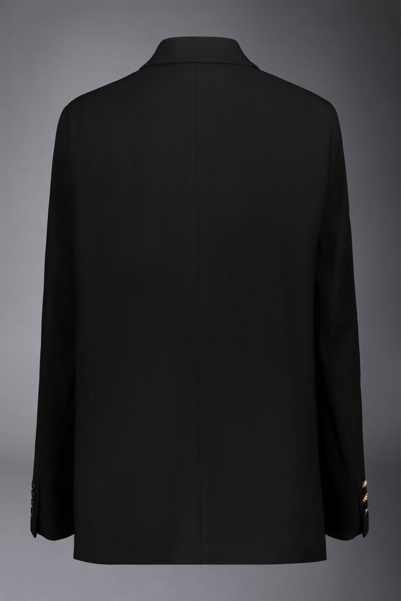 Veste à double boutonnage de couleur unie avec revers en pointe image number 5