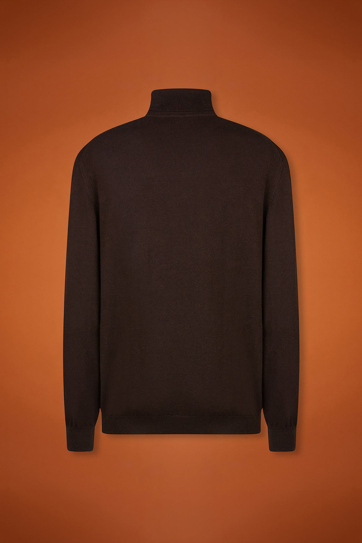 Maglia uomo collo alto lana e cotone regular fit image number 5