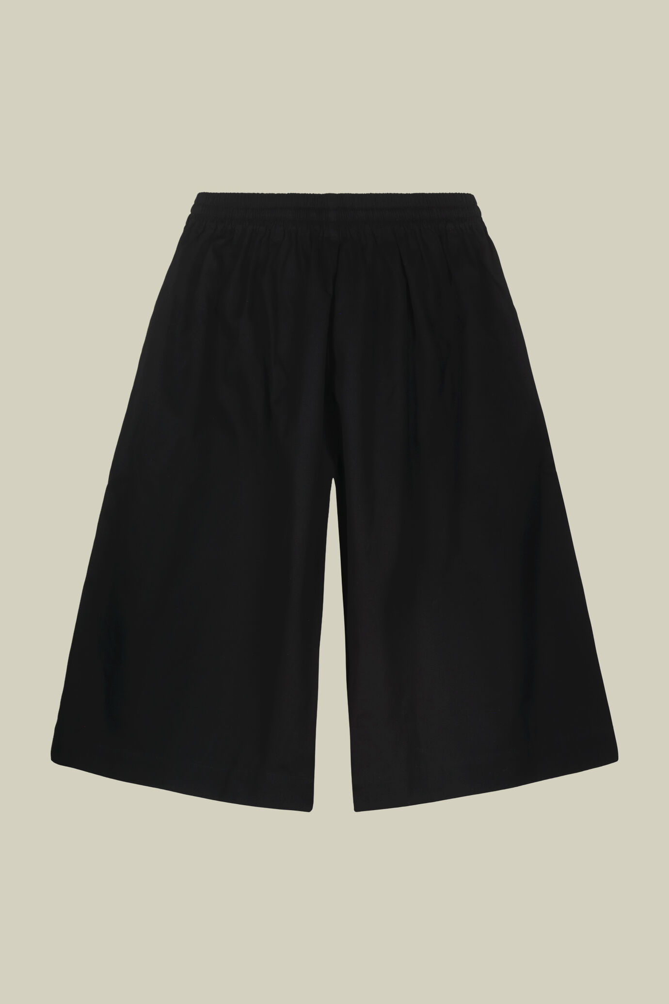 Long Bermuda skirt elastic waist 100% cotton image number 5