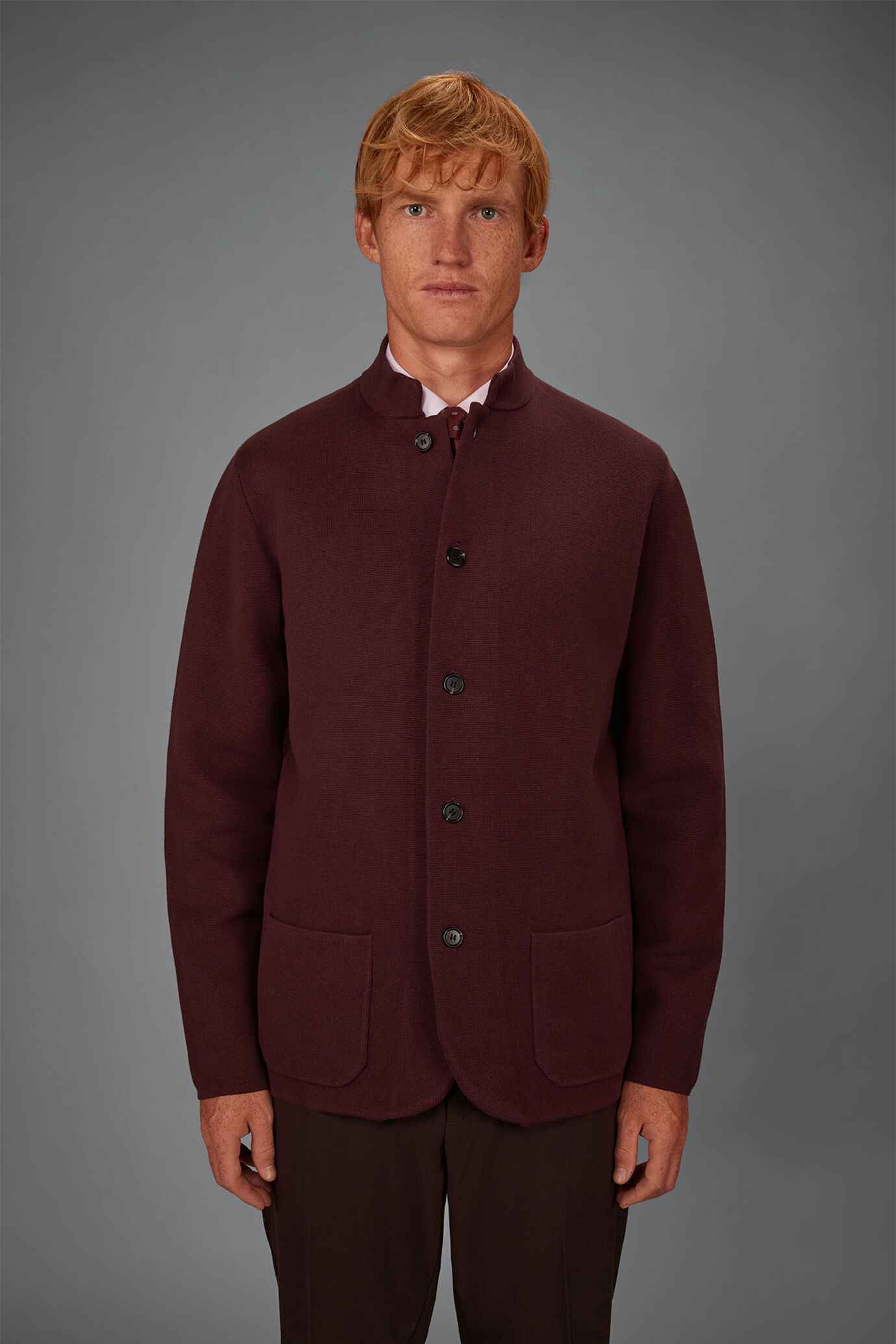 Herren-Strickjacke aus 100% Baumwolle Regular Fit image number 1