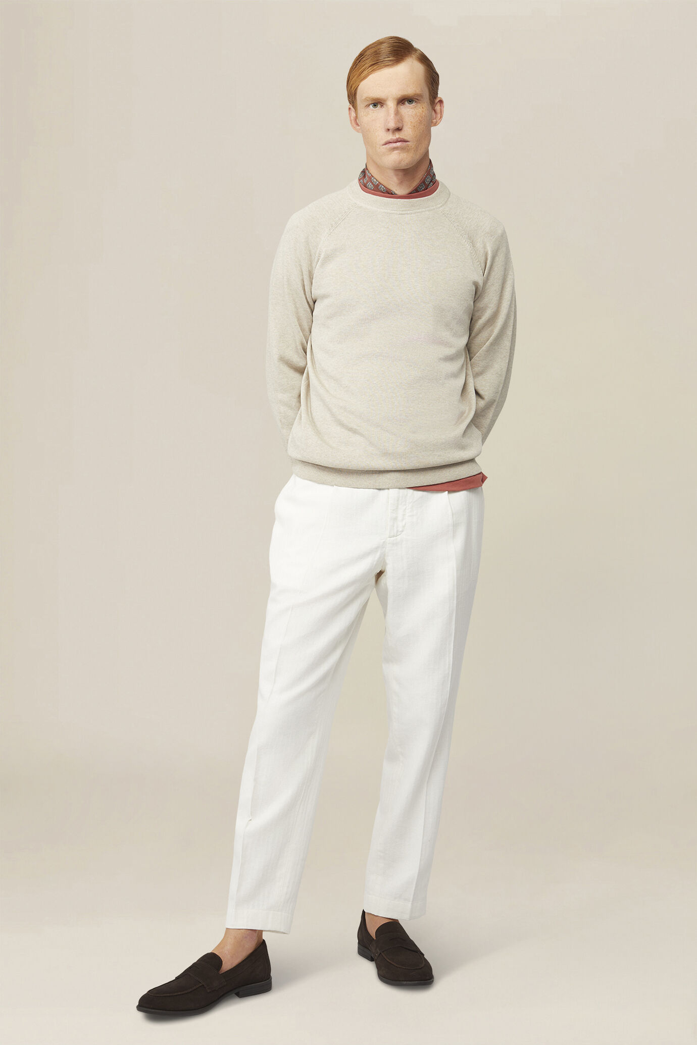 Men's trousers with 2 small pleats image number 0
