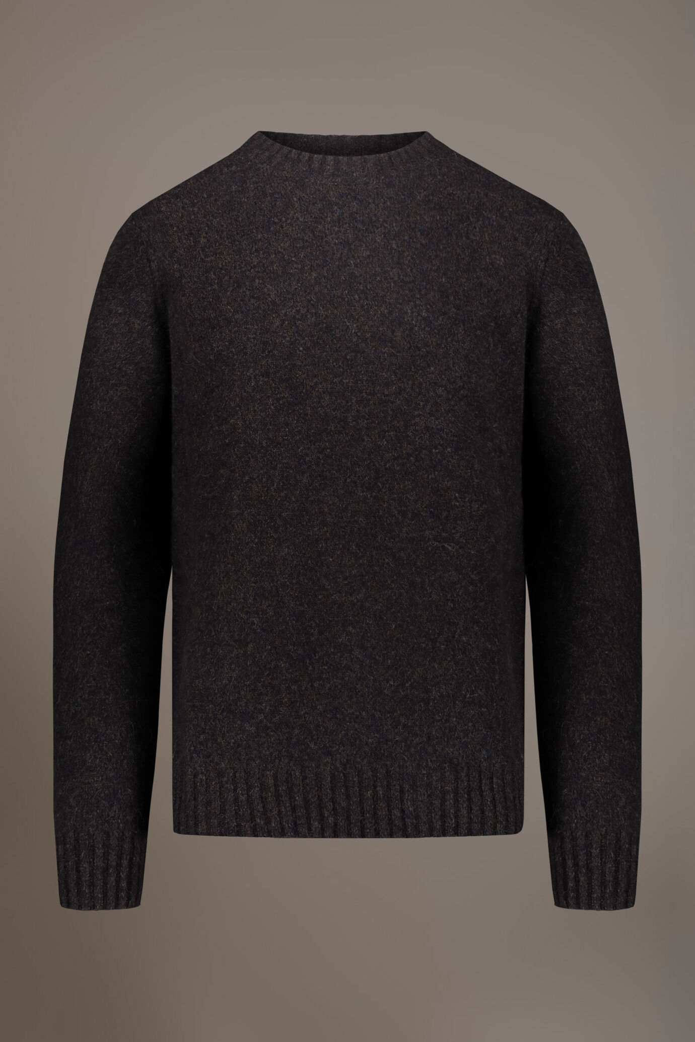 Lambswool blend round neck sweater image number 4
