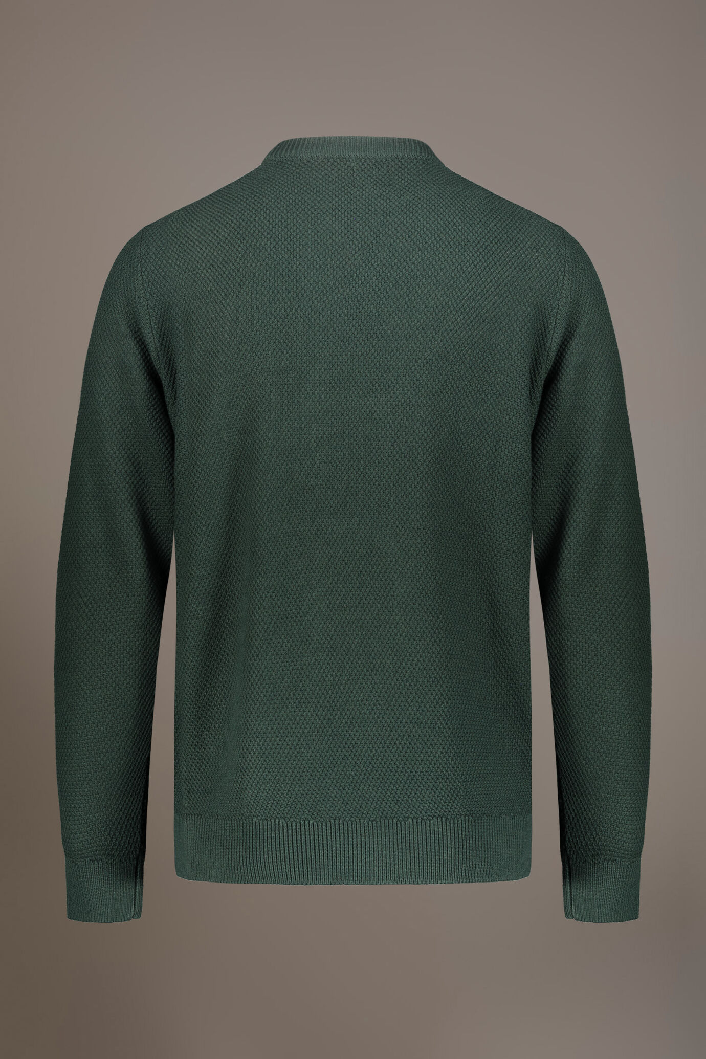 Maglia girocollo lavorazione a nido d'ape image number 5