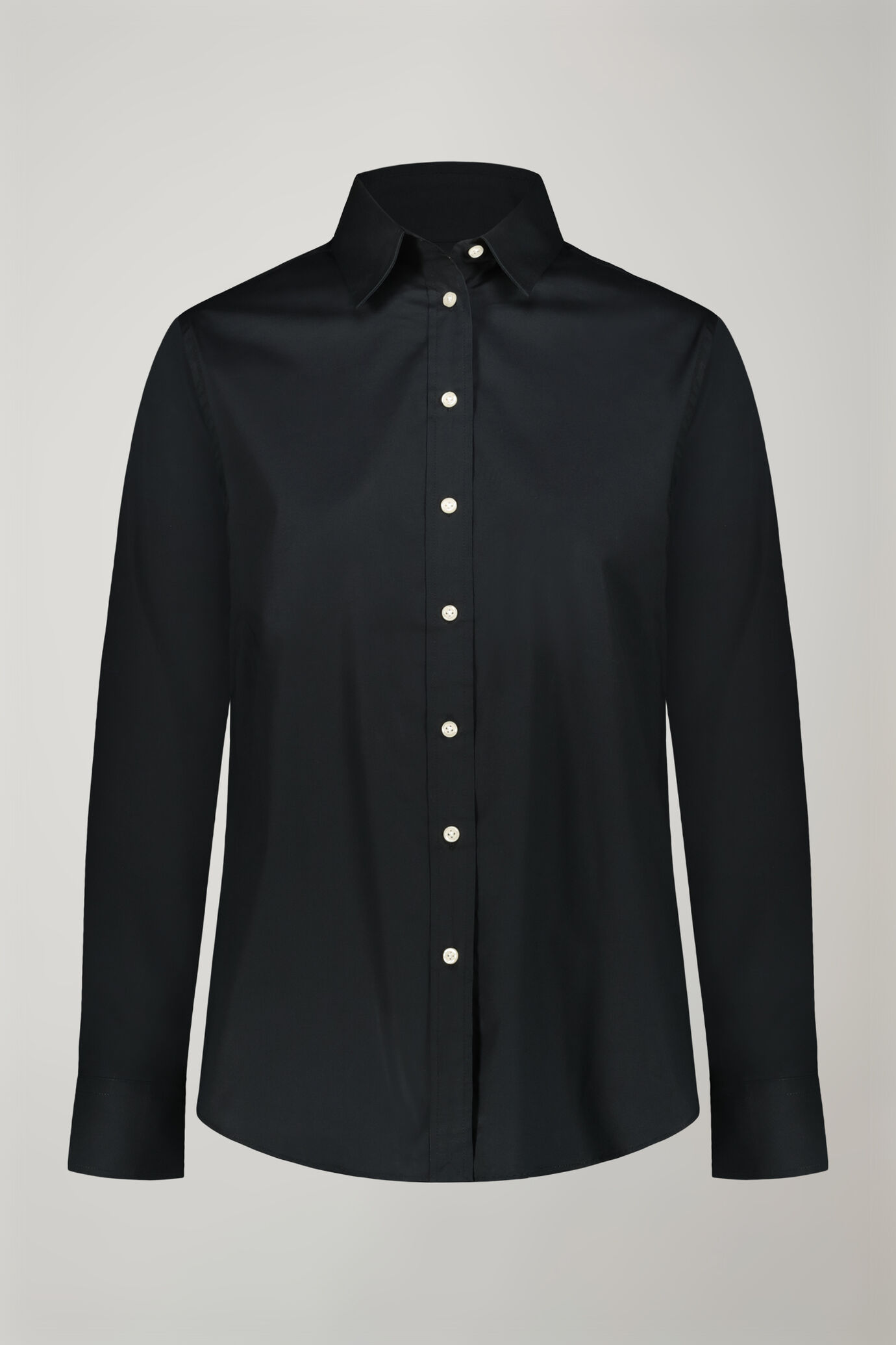 Women's stretch cotton shirt image number 0