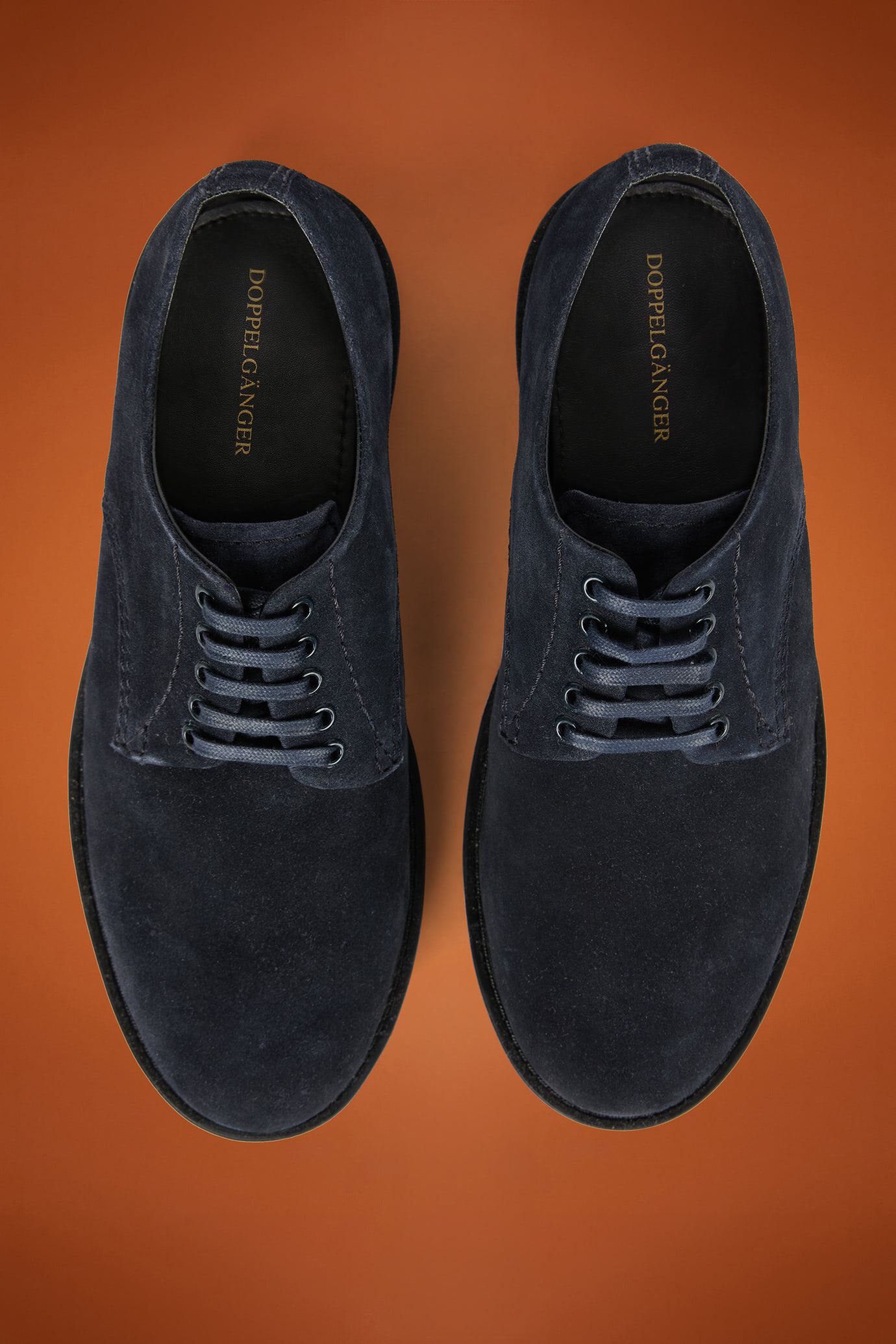 Men's Derby shoes in 100% genuine suede with rubber soles image number 3