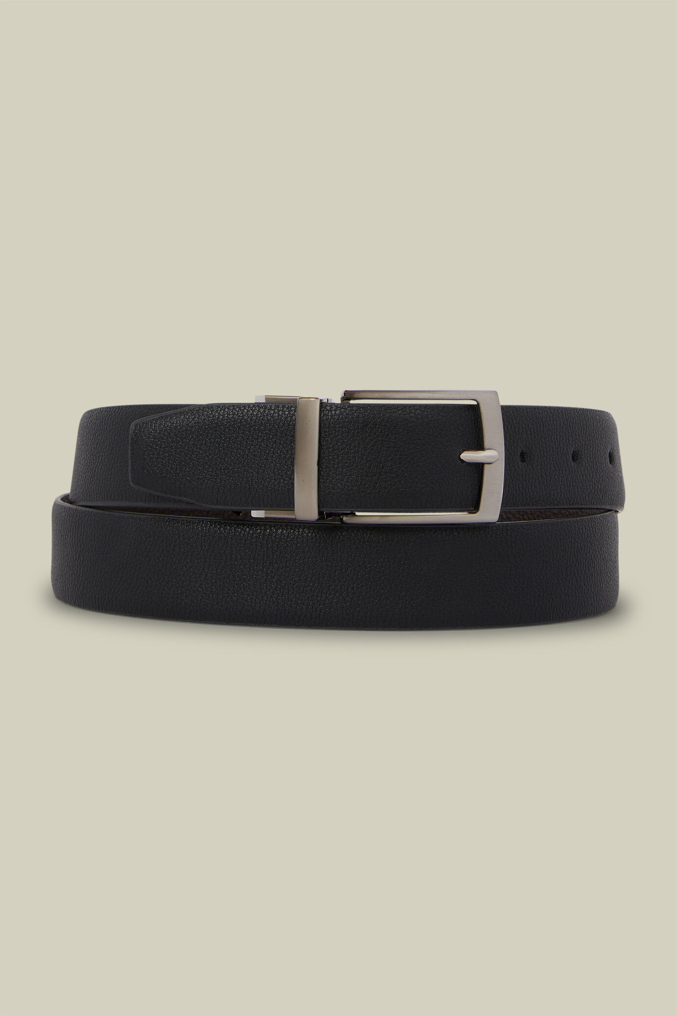 Ceinture réversible marron/noire pour homme image number 0