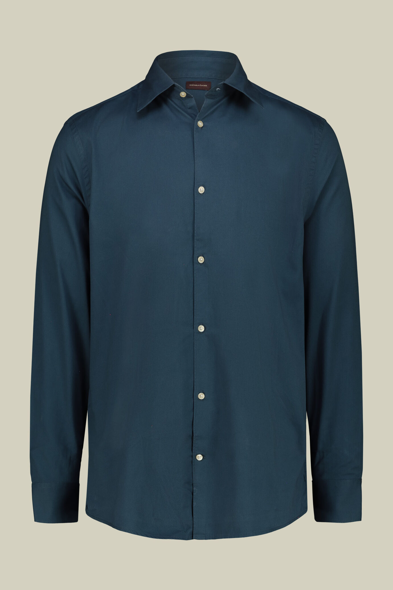 Camicia uomo casual collo classico 100% cotone tessuto gabardine comfort fit image number 4