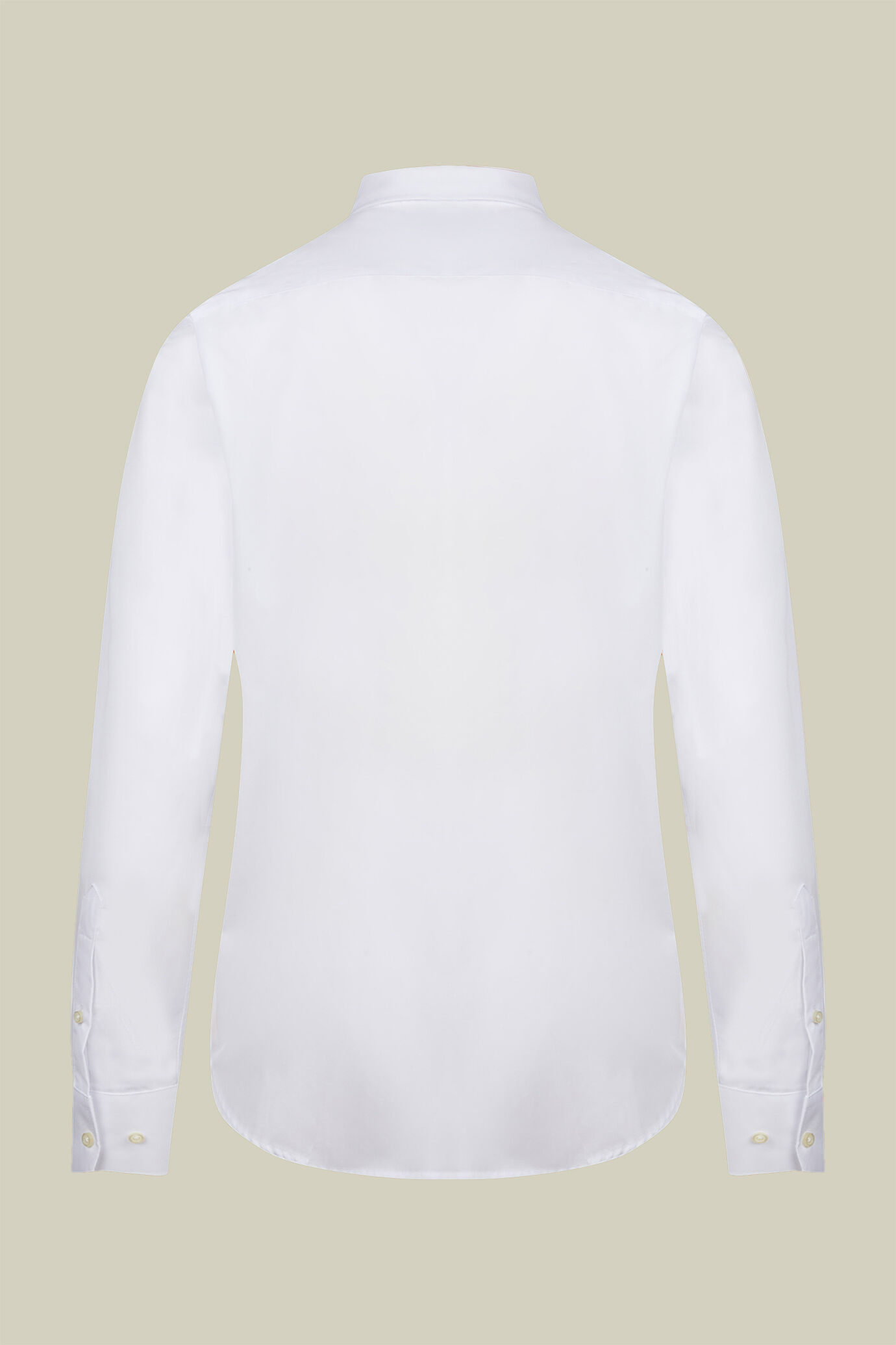 Camicia classica collo francese uomo tinta unita image number 5