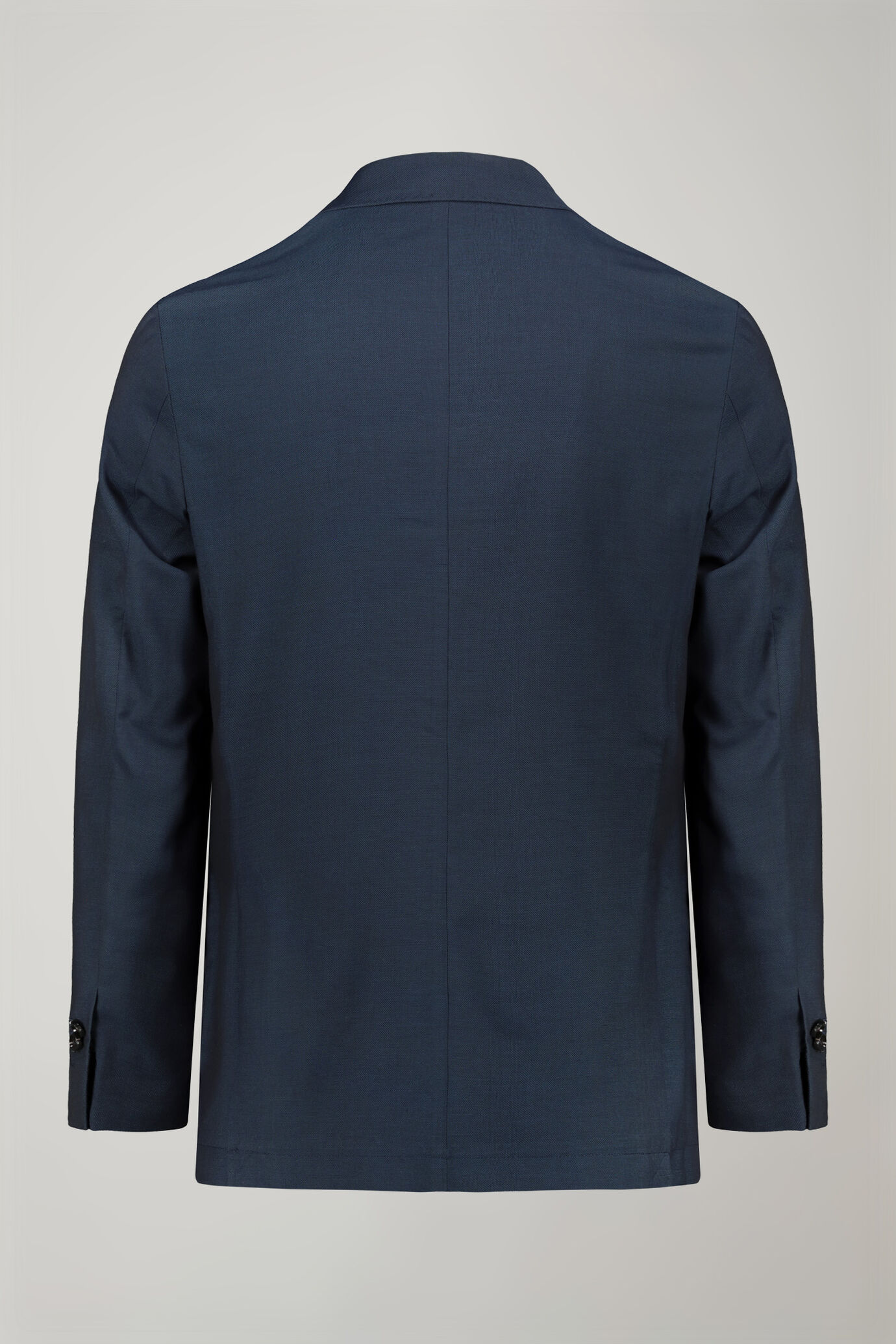 Men's single-breasted suit with regular fit bird's eye design image number 6