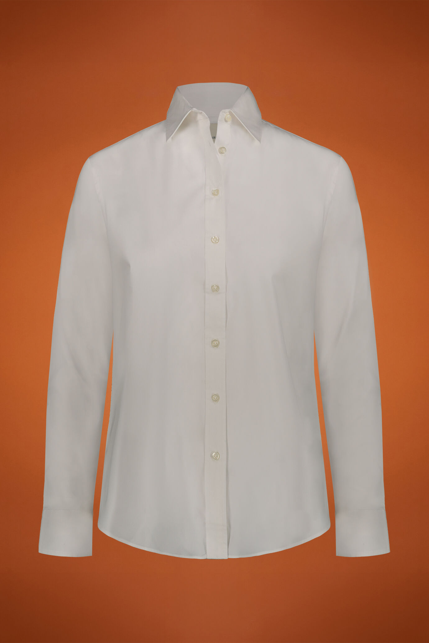 Women's stretch cotton shirt image number 0