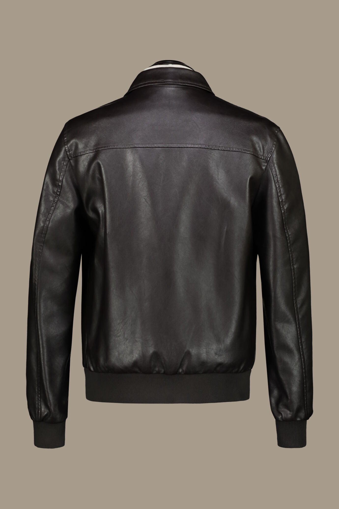 Eco-leather bomber jacket image number 1