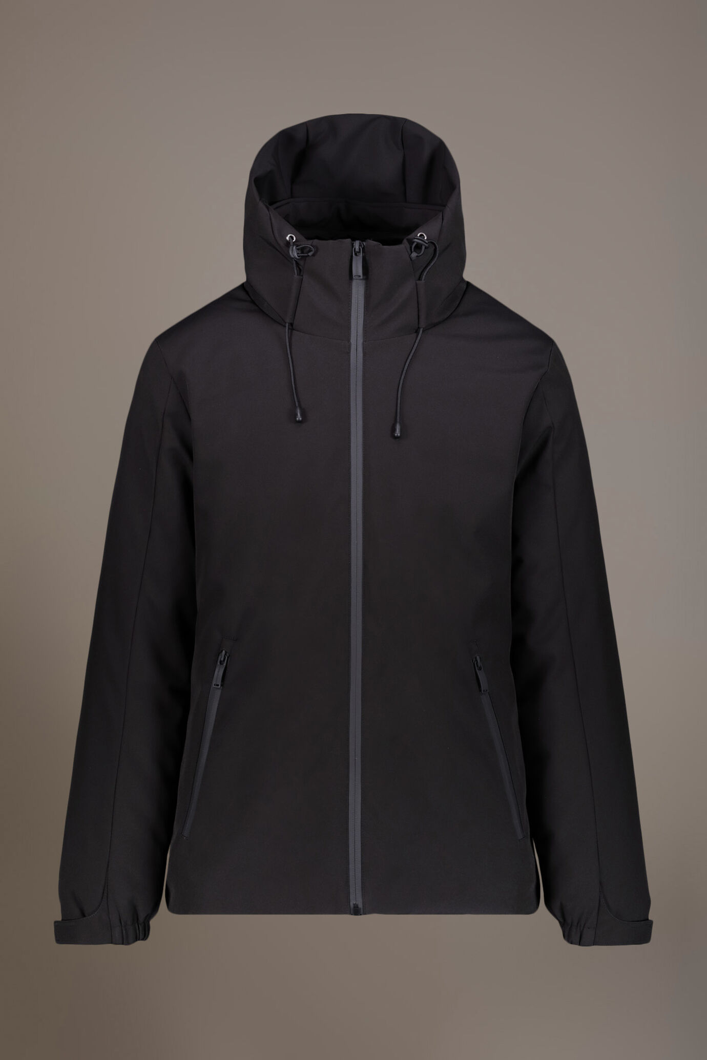 Tech jacket with hood poly tech stretch image number 5