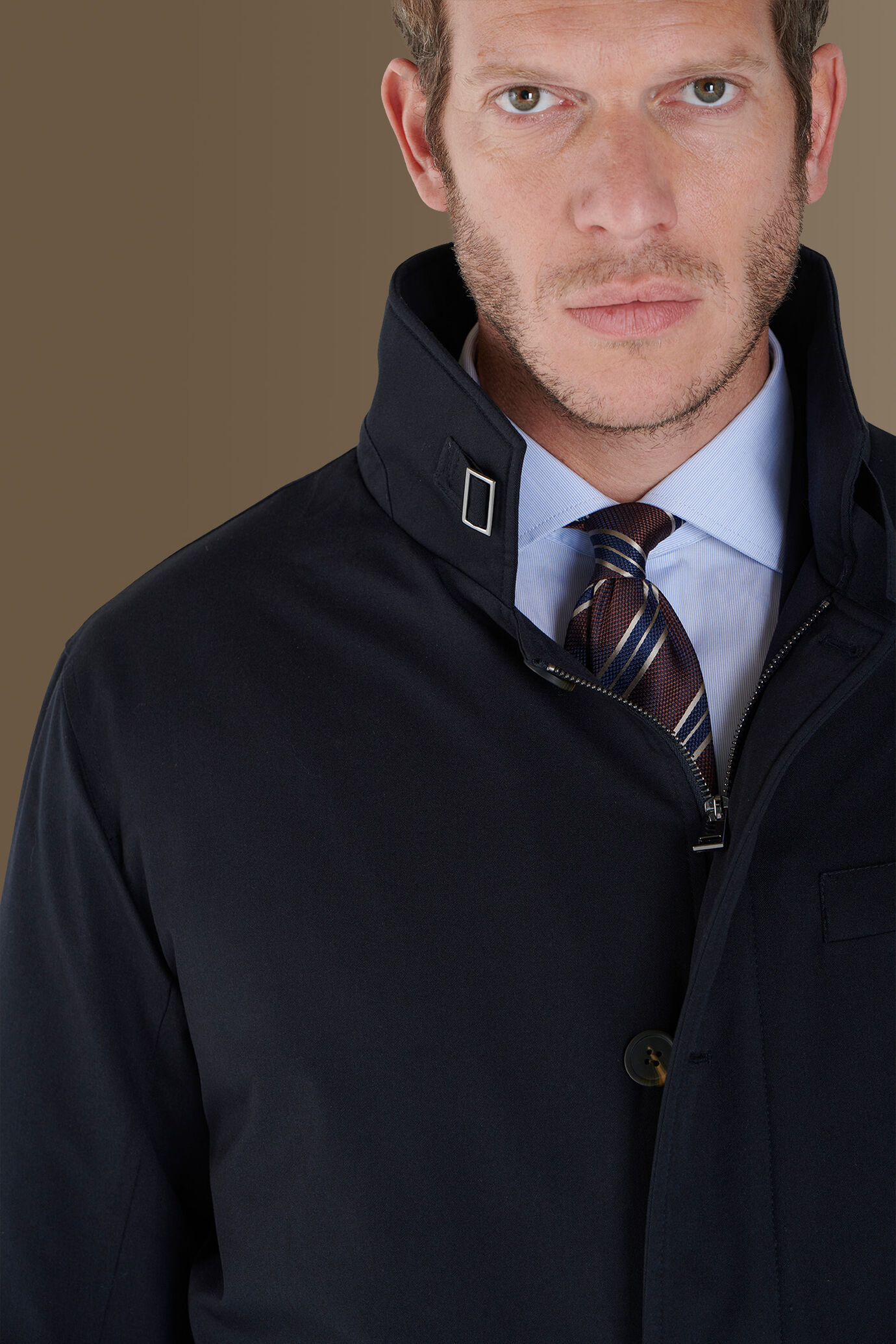 Coated padded tech trench image number 3