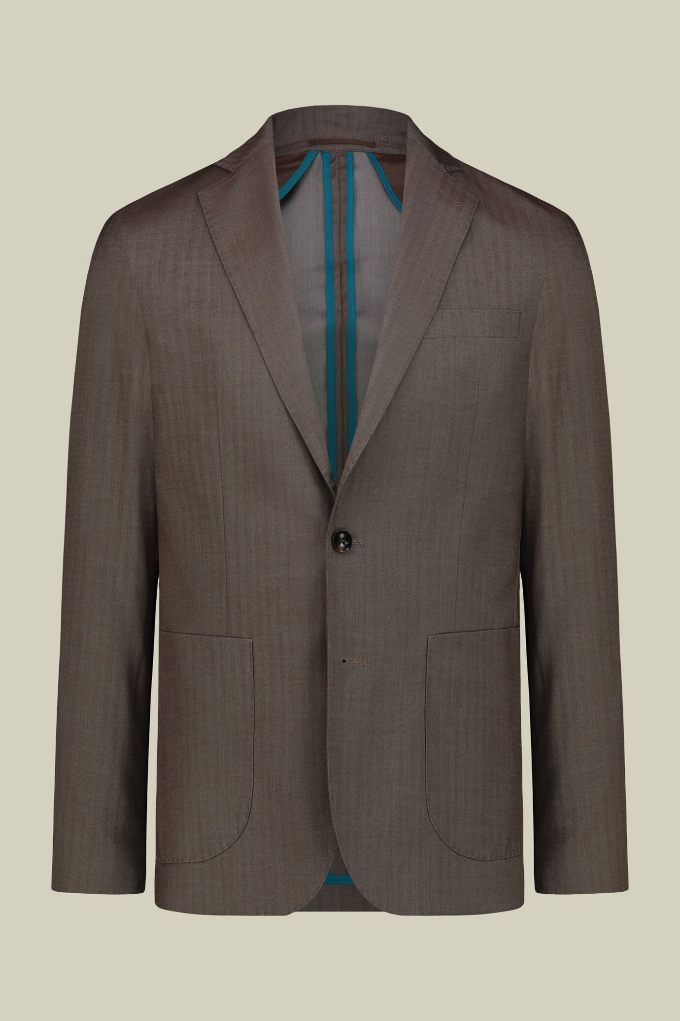 Men's single-breasted suit in solaro fabric, regular fit