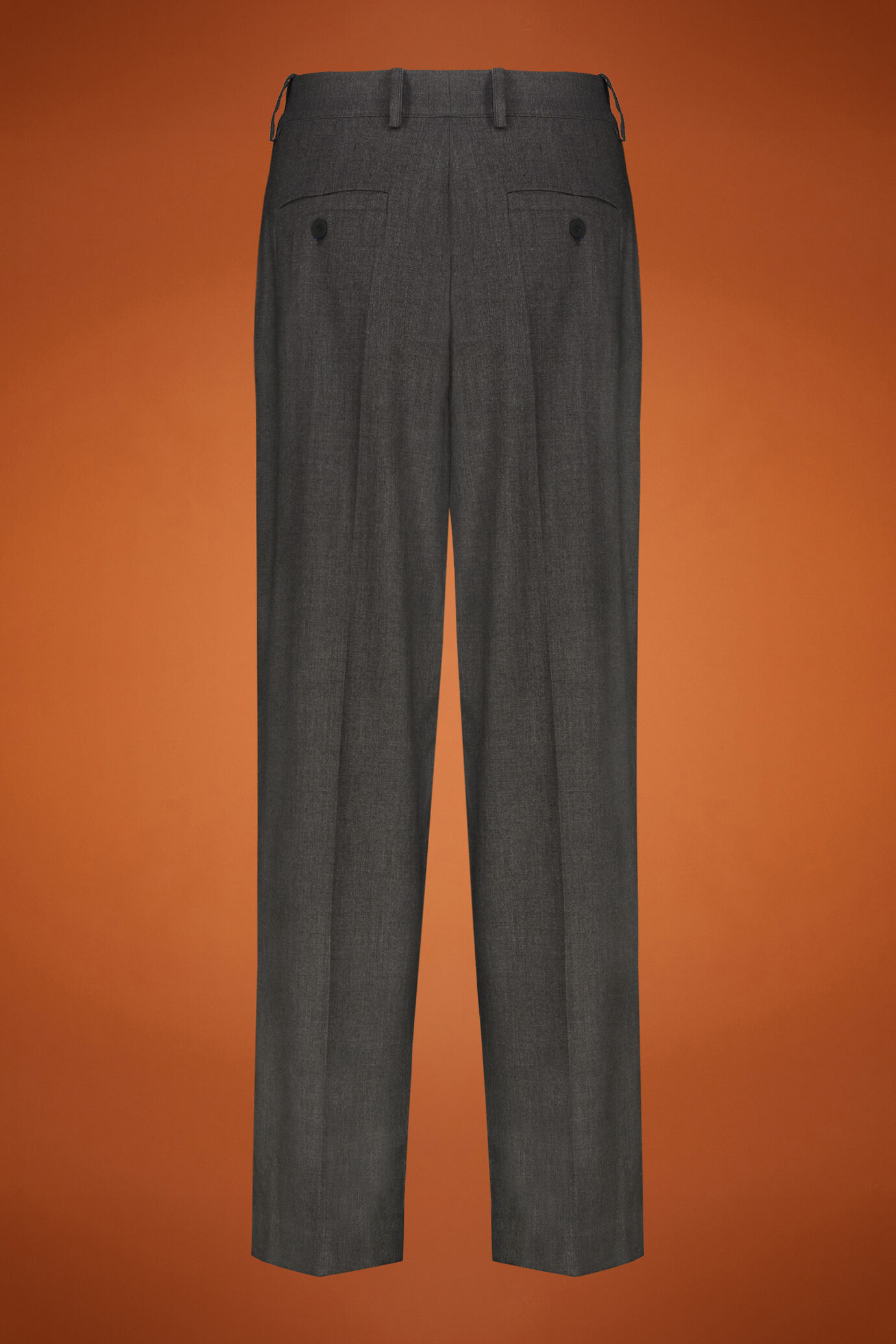 Damenhose aus Wollmischung mit Bundfalten image number 1