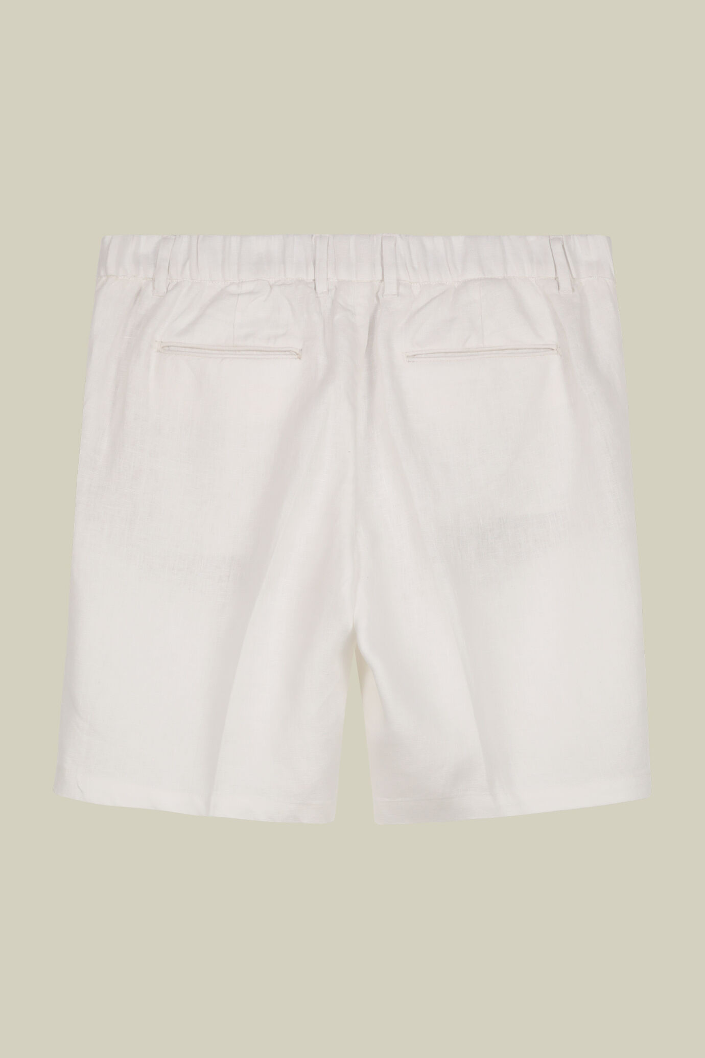 Herren-Bermudashorts mit Gummizug im Bund aus 100 % Leinen image number 5