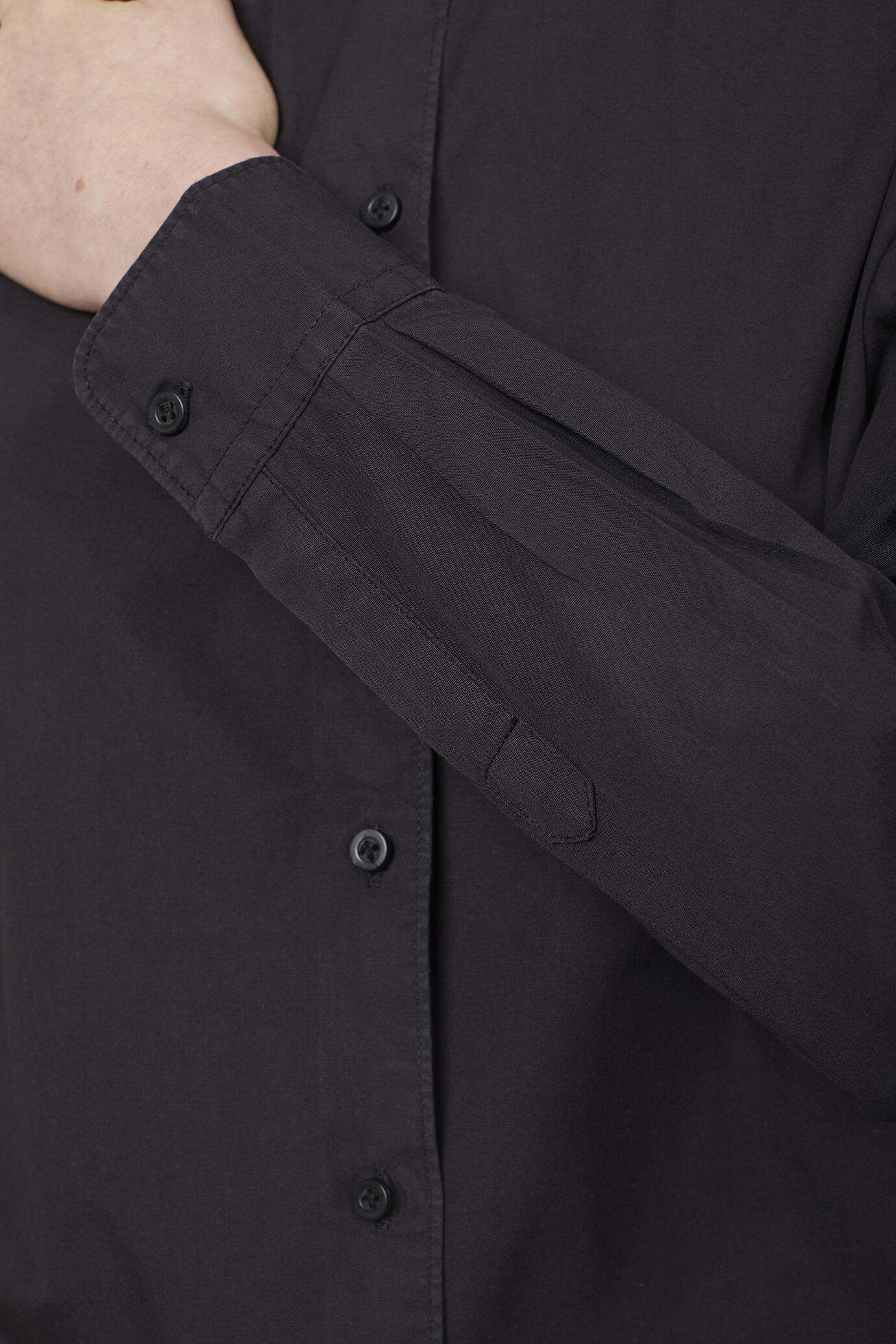 Camicia donna con collo coreano 100% cotone image number 4
